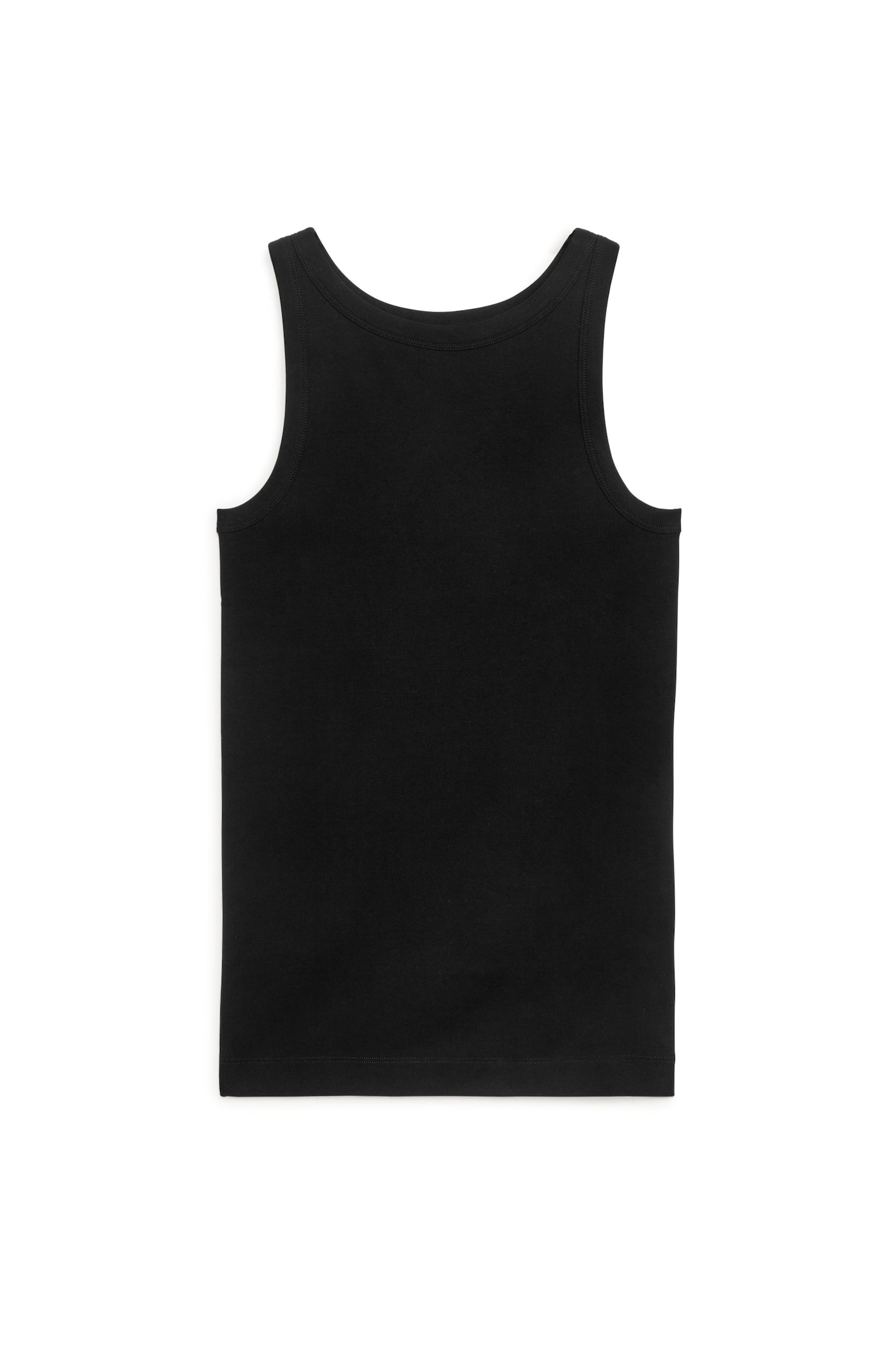 Rib Tank Top - Black/White - 2