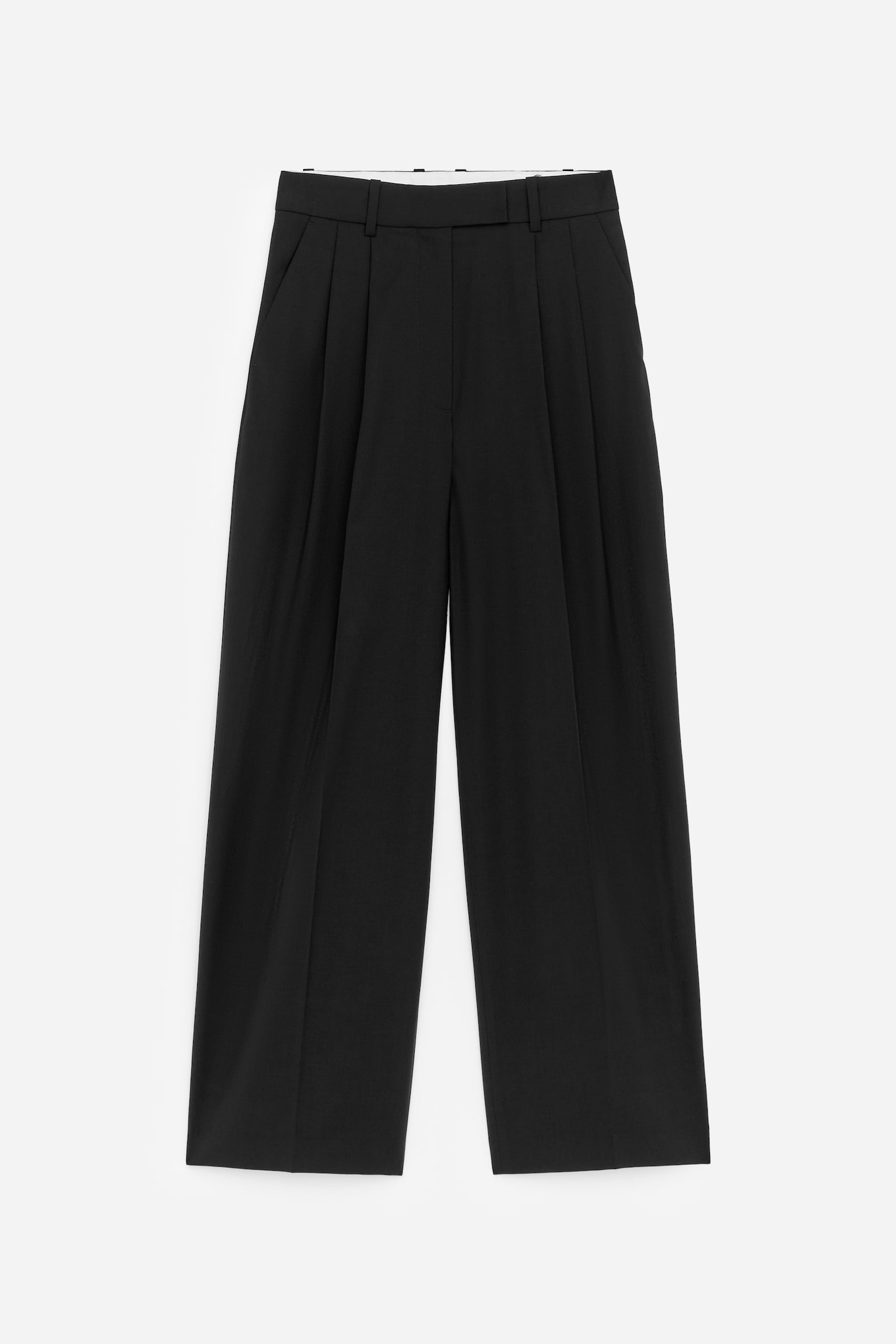 Vida skräddade byxor - Svart/Mörkbrun - 2