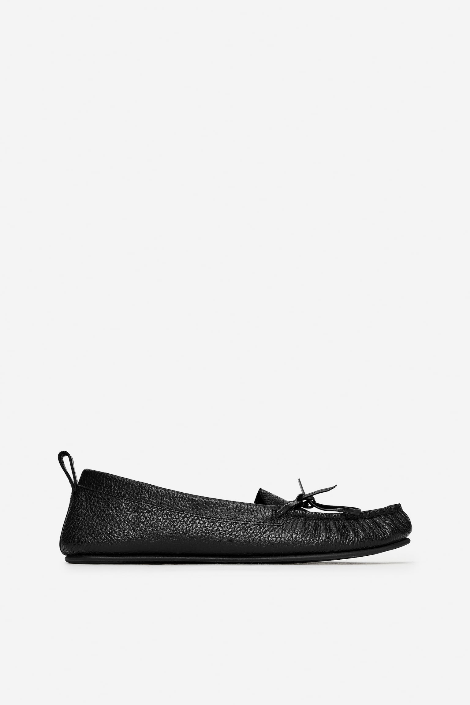 Moccasin Leather Loafers - Black - 2