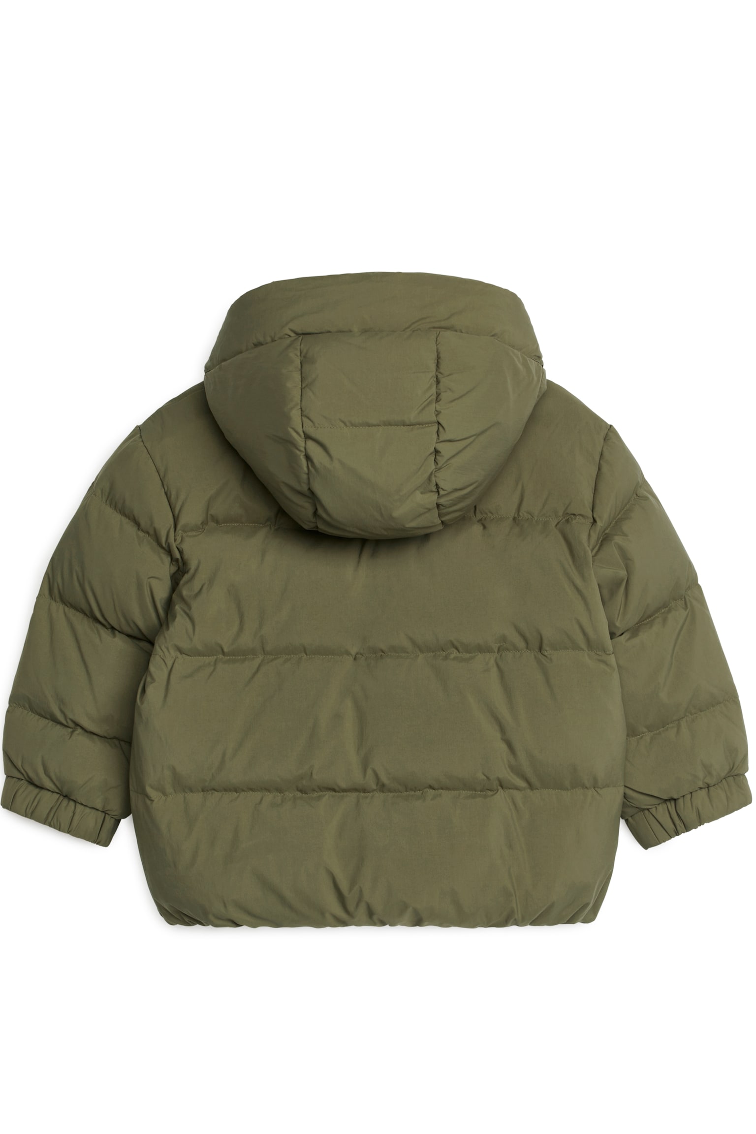 Upcycled Down Jacket - Khaki Green/Blue/Black - 5