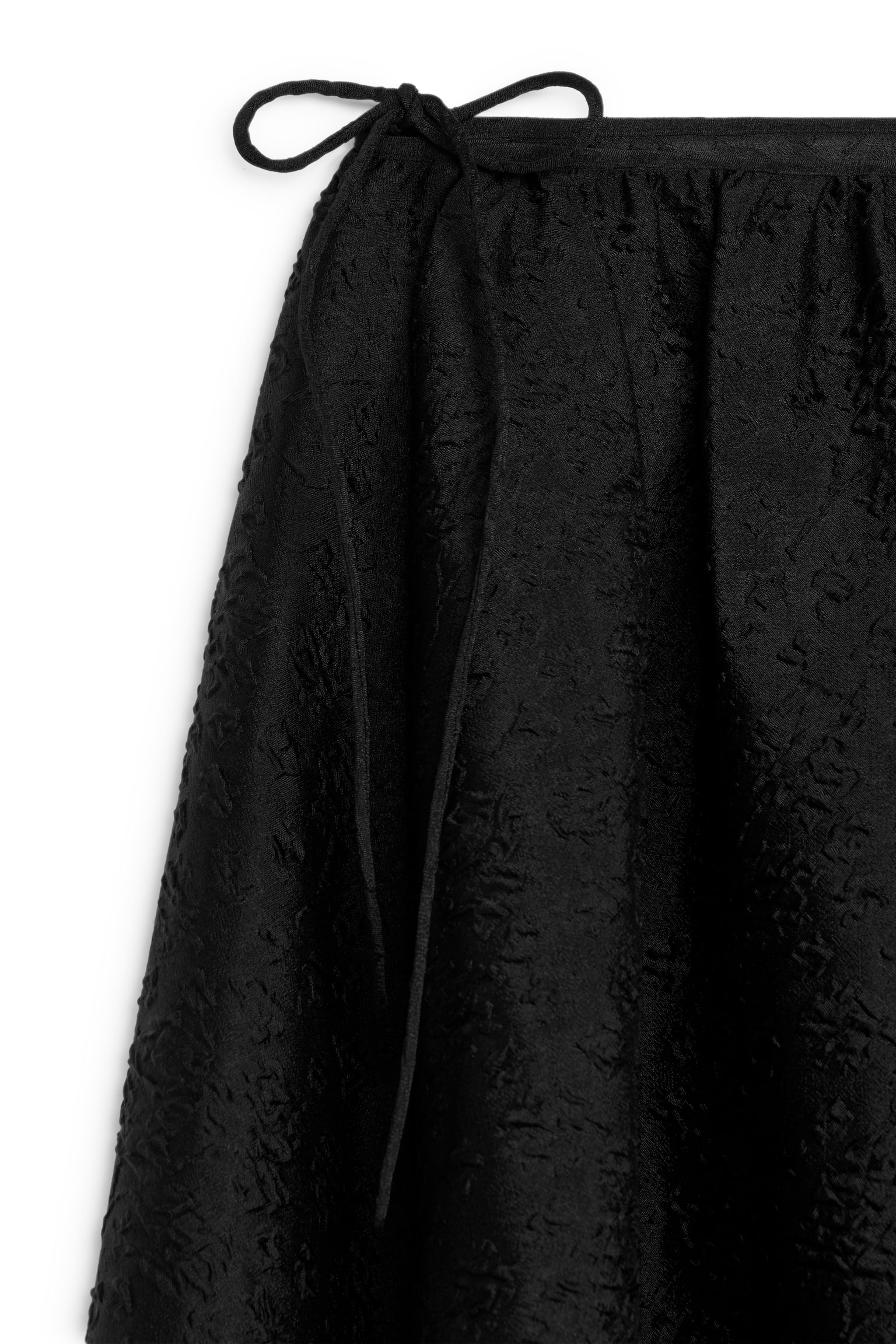 Brocade Midi Skirt - Black - 7