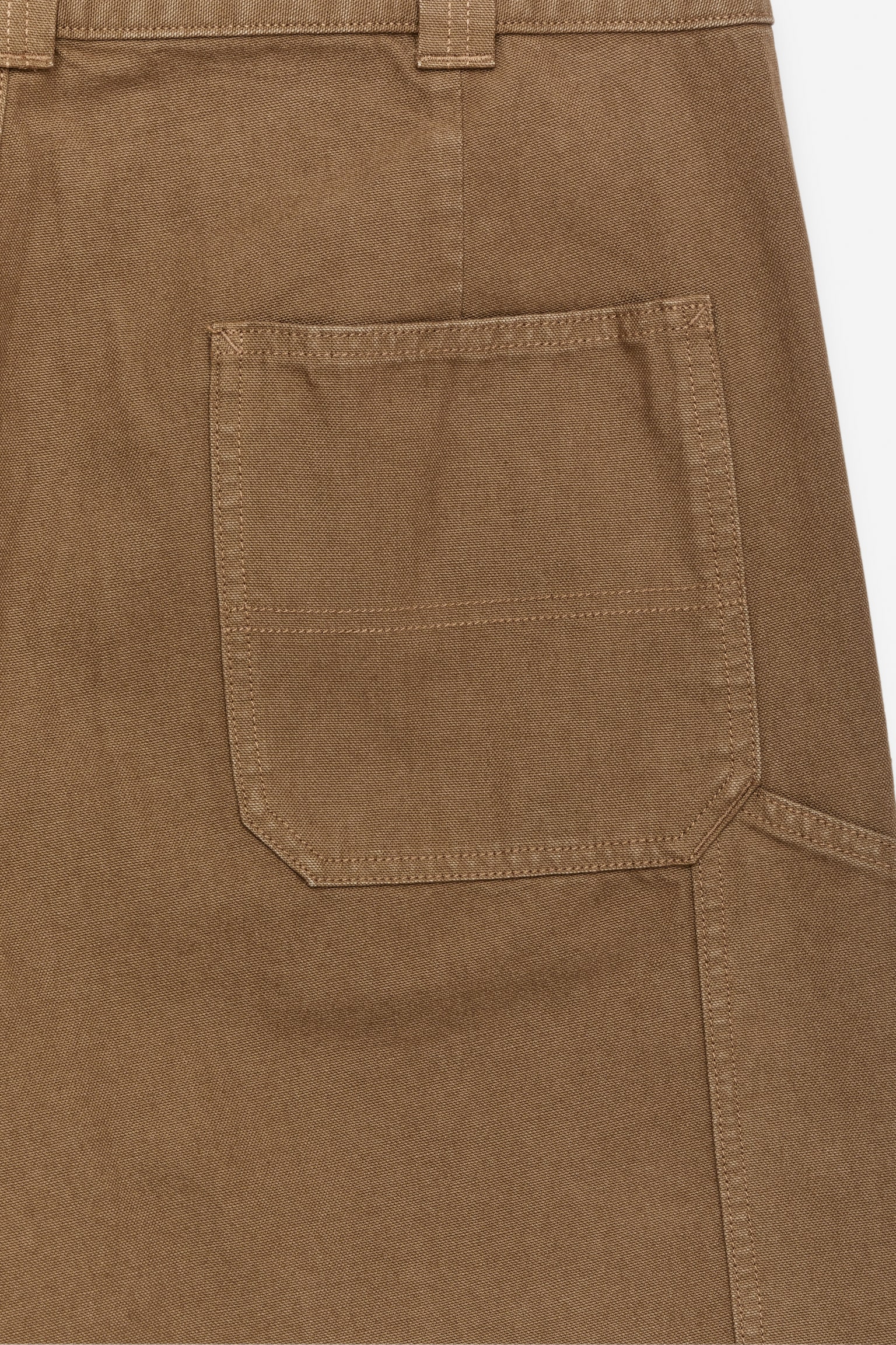 Weite Workwear-Hose - Braun - 5