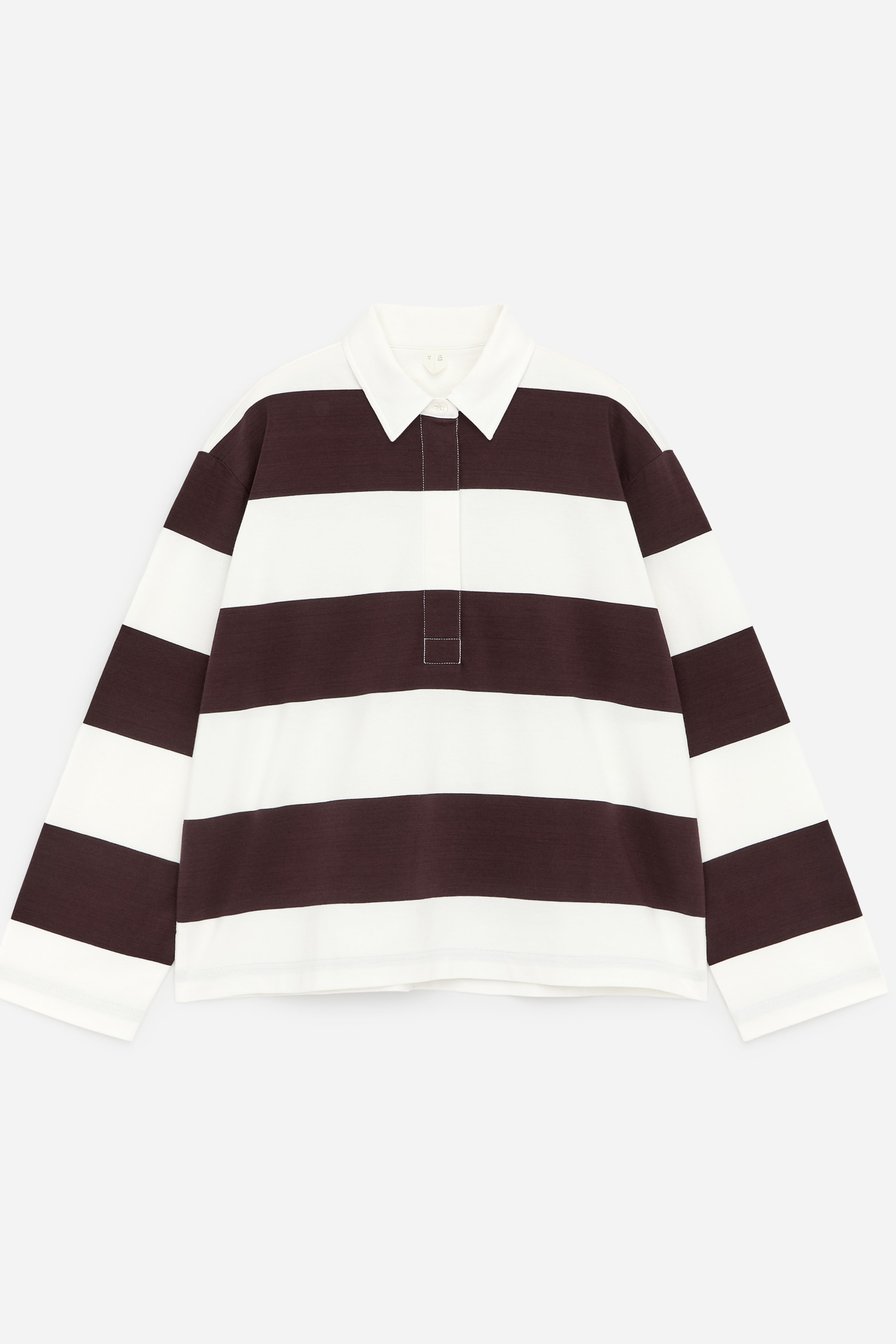 Poloshirt aus Baumwolle - Braun/Weiß/Rot/Blau