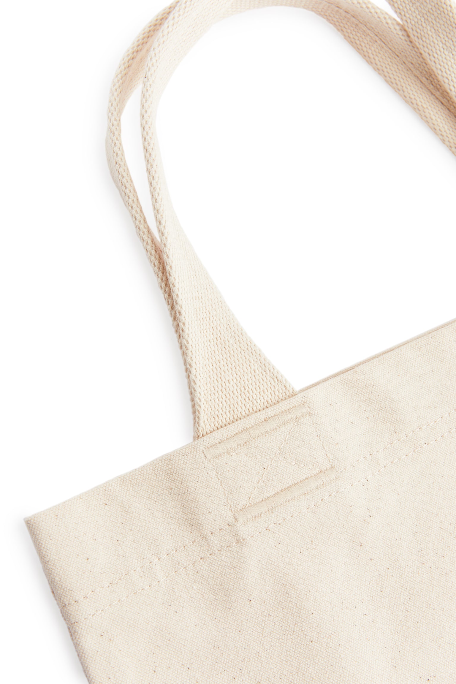 ARKET Canvas Mini Tote - Off White/Black - 4