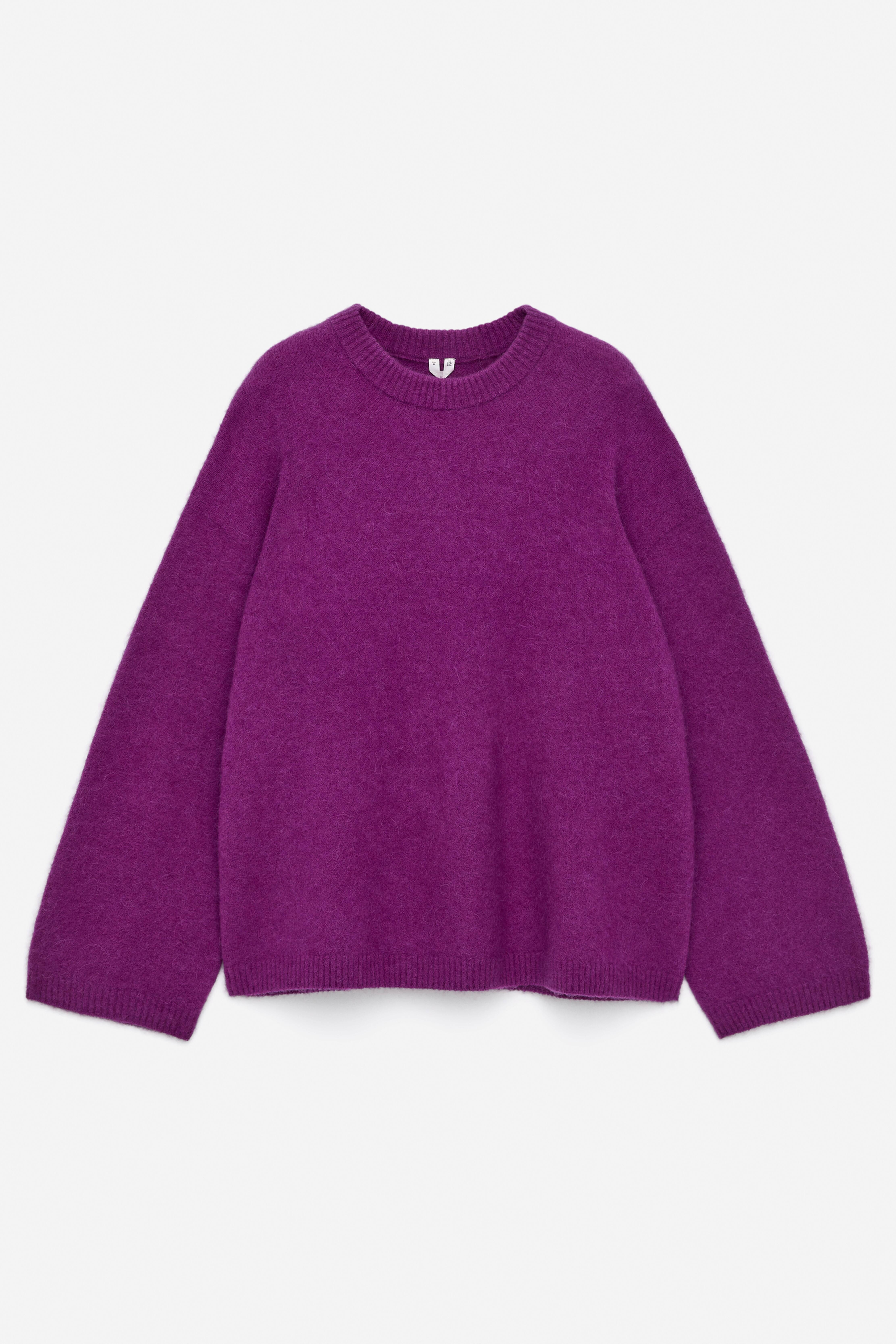 Pull en mélange de laine et d'alpaga - Violet/Blanc cassé/Gris clair/Rose poudré/Turquoise/Noir/Bordeaux foncé/Bleu foncé/Rouge/Beige