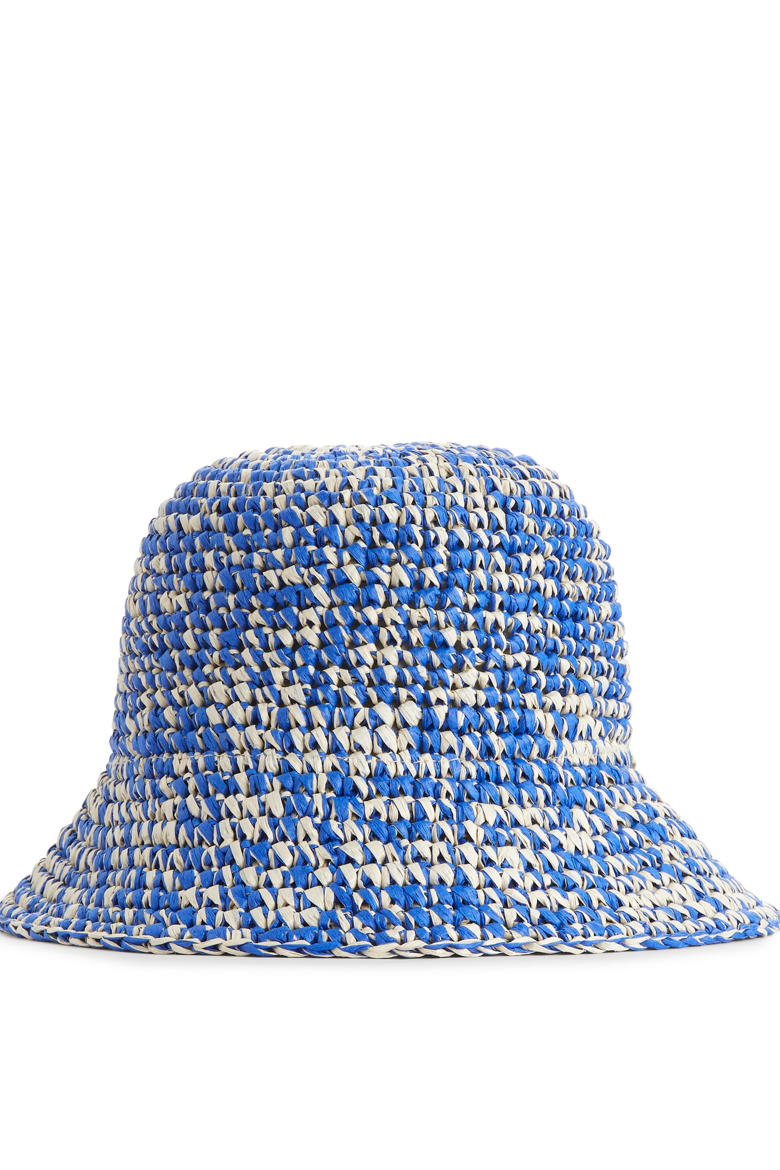 Straw Hat - Blue/Beige - 1