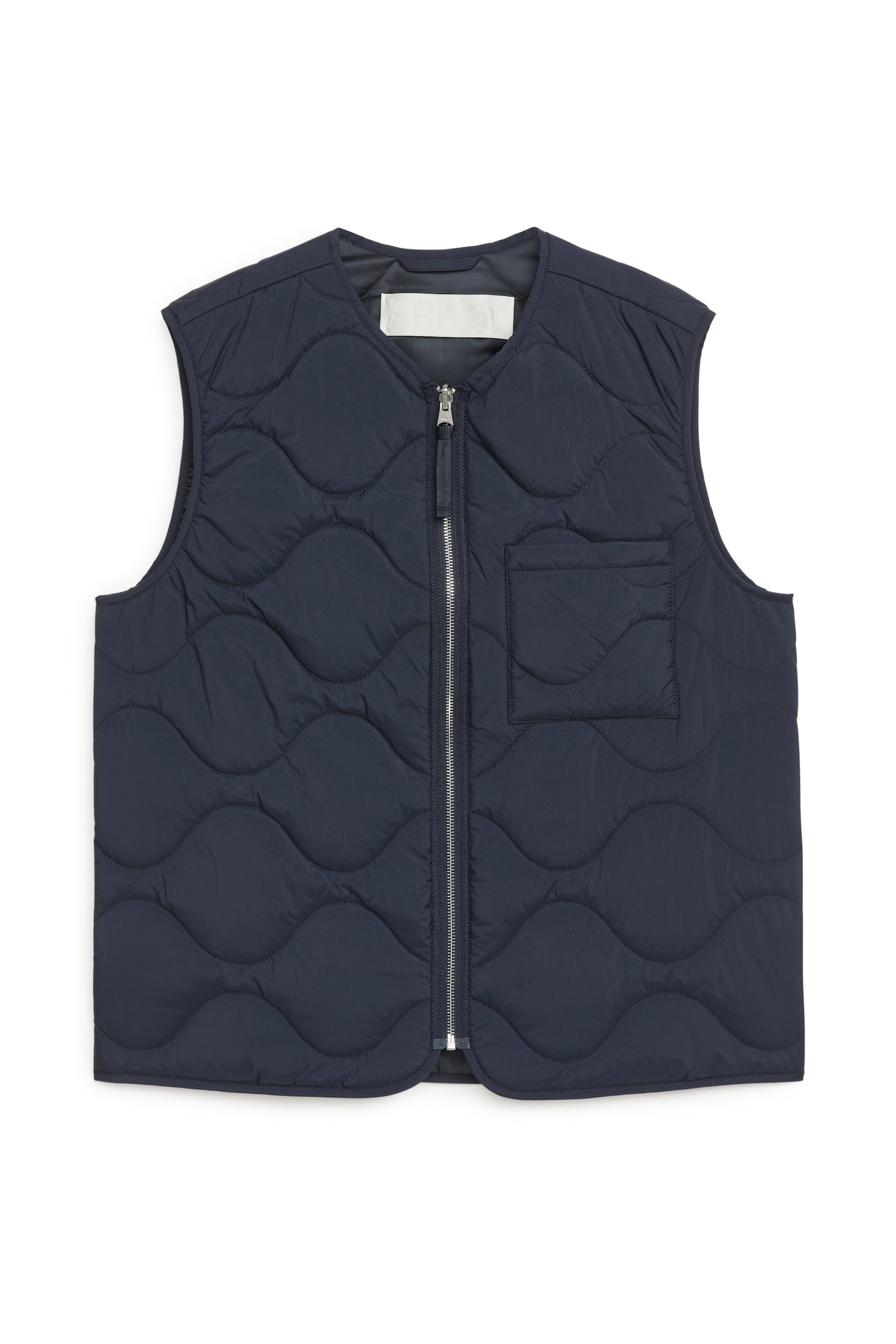 2-in-1 Quilted Liner Vest - Dark Blue/Green/Dark Khaki/Black/Burgundy/Yellow - 2