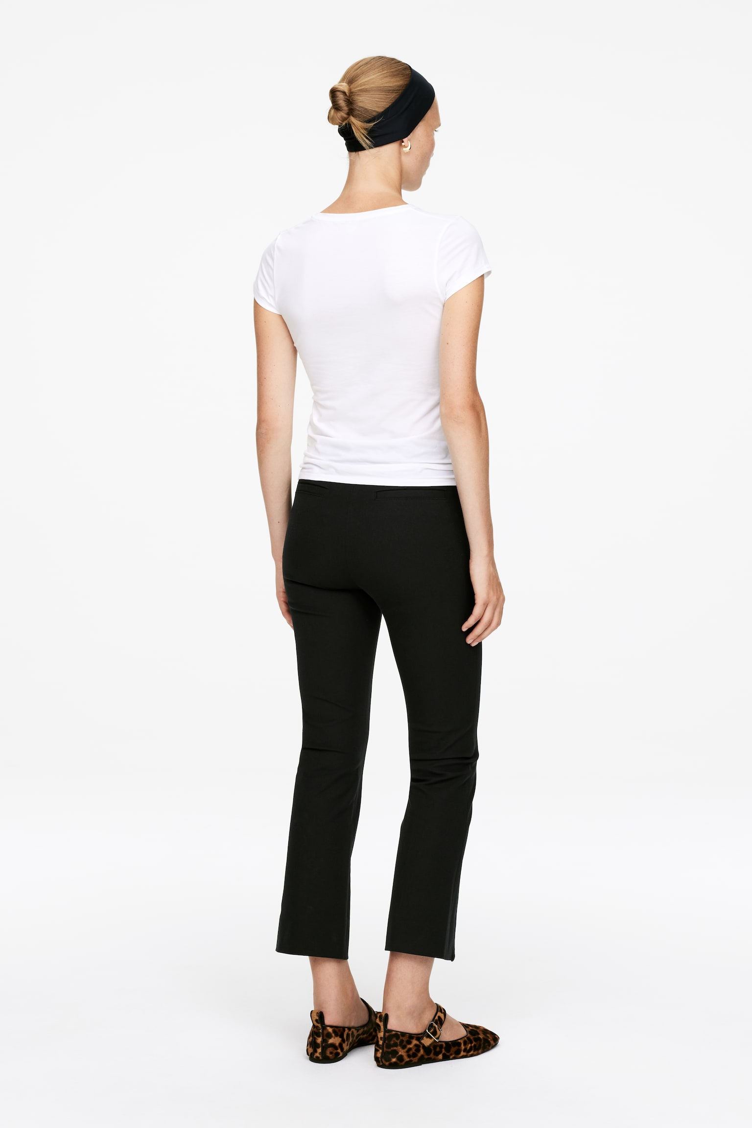 Hose mit schmaler Passform - Schwarz/Braun - 3