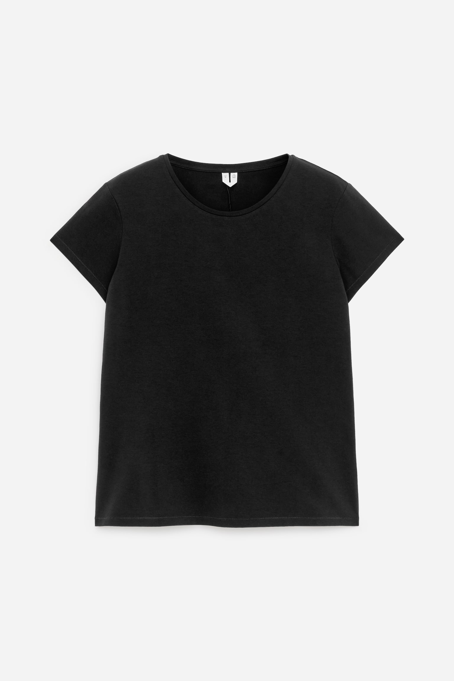 T-shirt med holkärm - Svart/Röd/Vit - 2