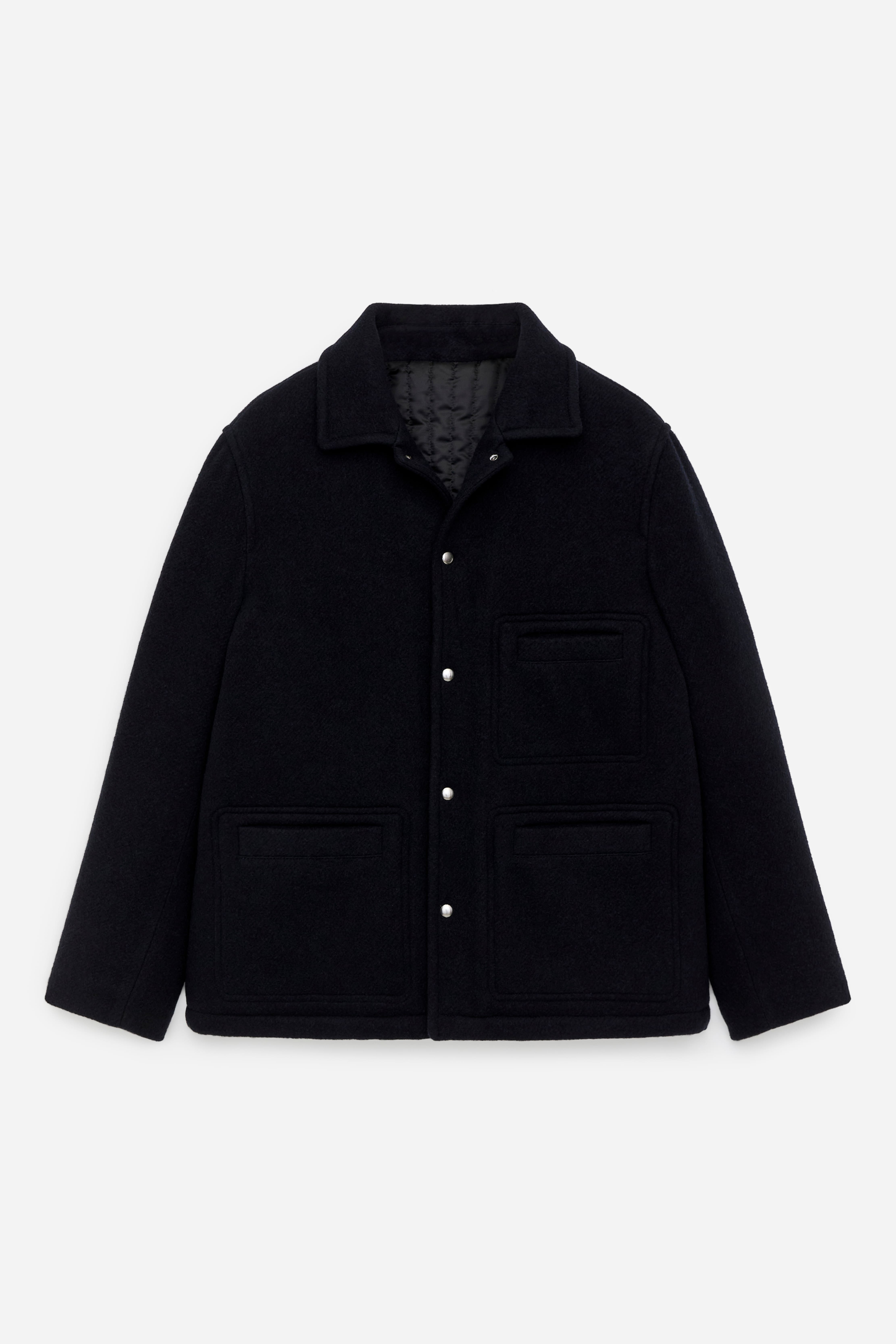 Jacke aus Wollmischung - Dunkelblau