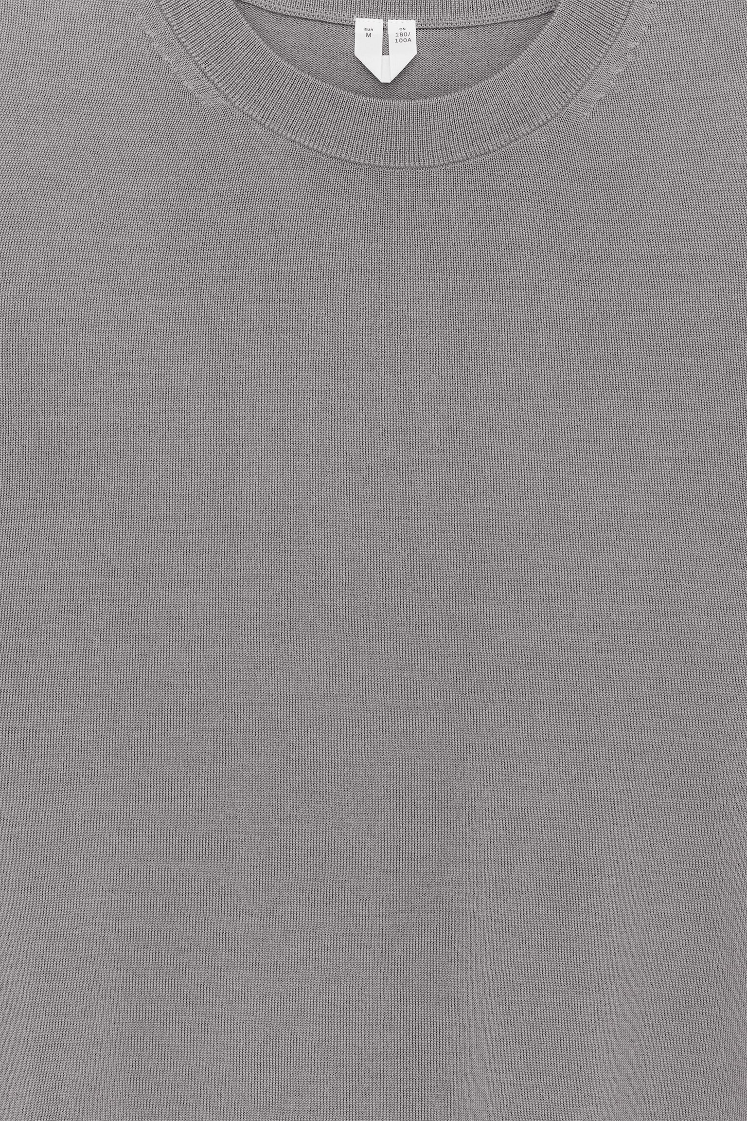 Finstickad tröja i merinoull - Mullvadsgrå/Gråmelerad/Dark Blue/Mörkgrå/Mörkgrön/Mörkbrun - 5