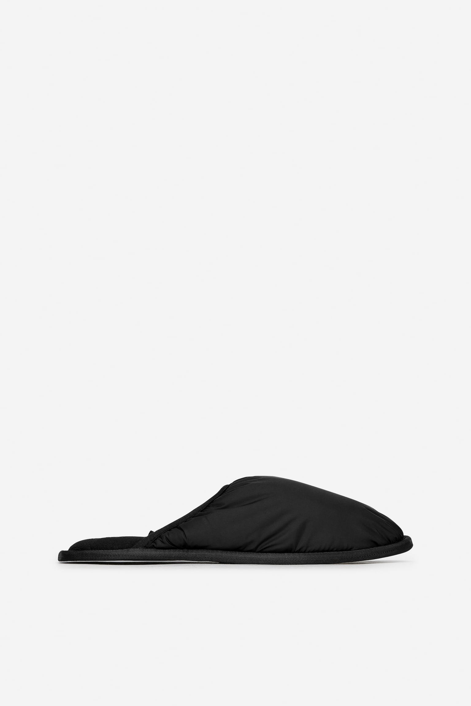 Padded Lounge Slippers - Black - 2