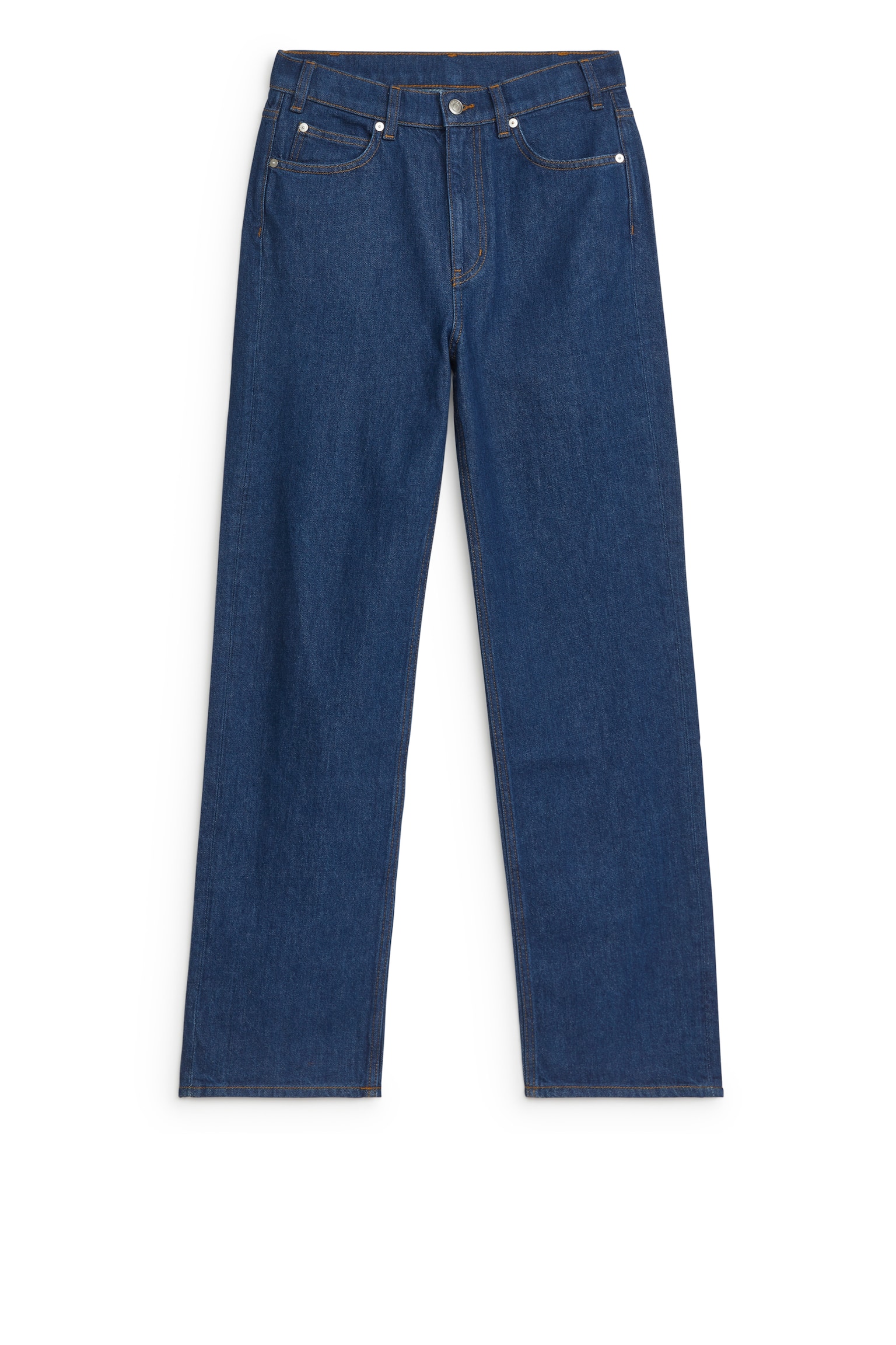 POPLAR Mid Relaxed Jeans - Mid Blue - 1