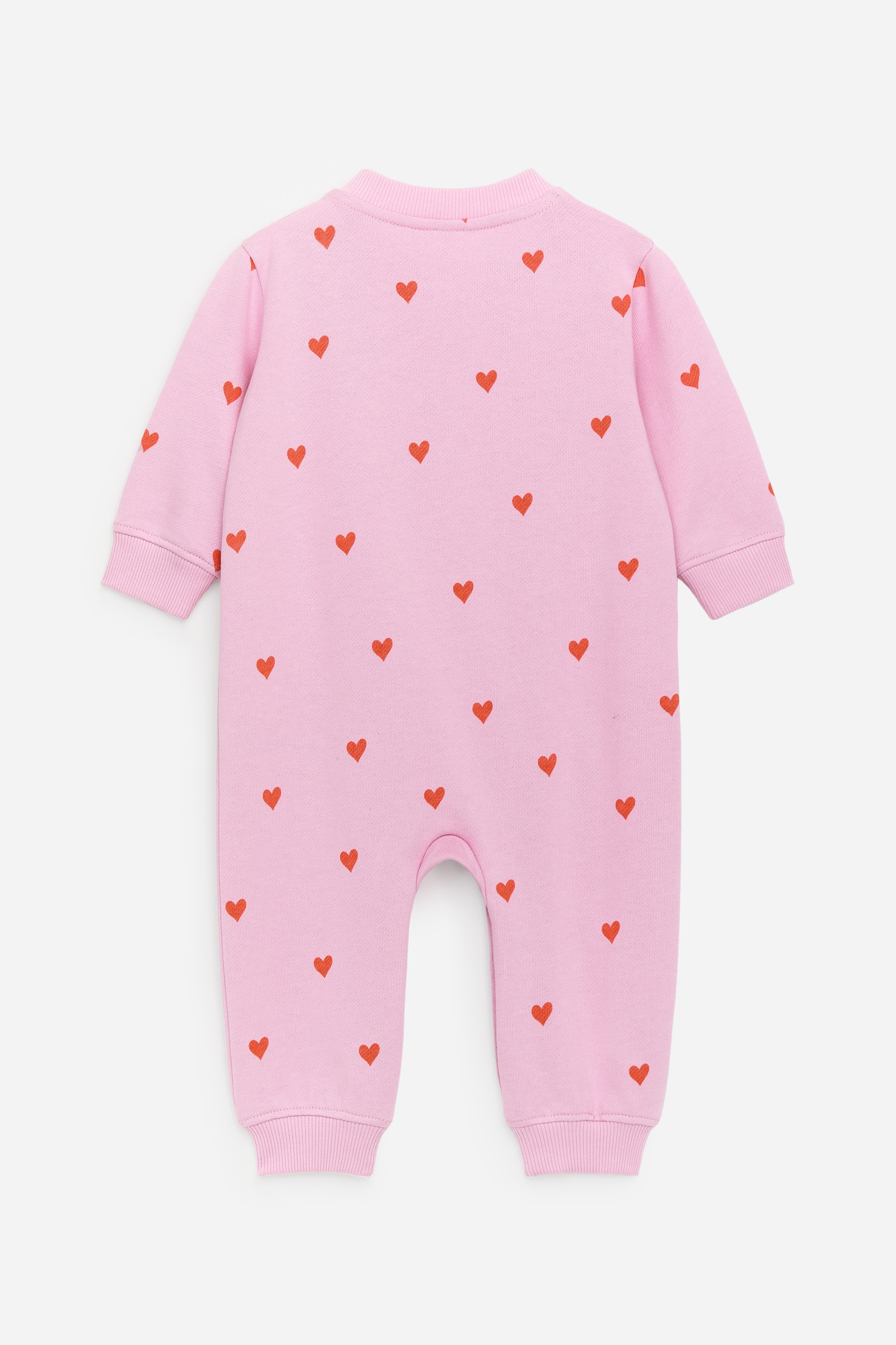 Bomullsoverall - Rosa/röda hjärtan/Lila/vit - 3