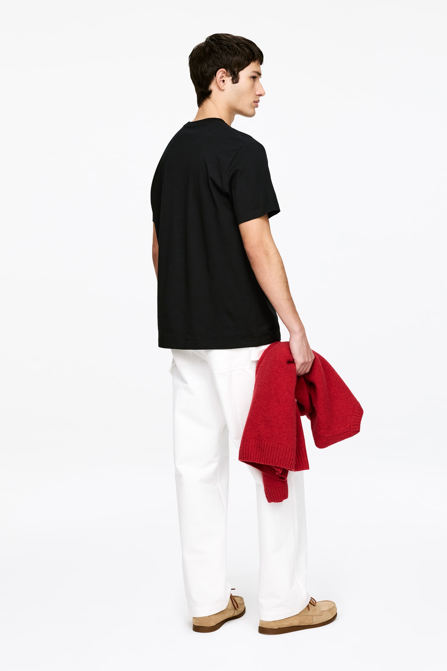 170 GSM Regular T-Shirt - Svart/Vit/Mörkblå/Grå/Melange - 4