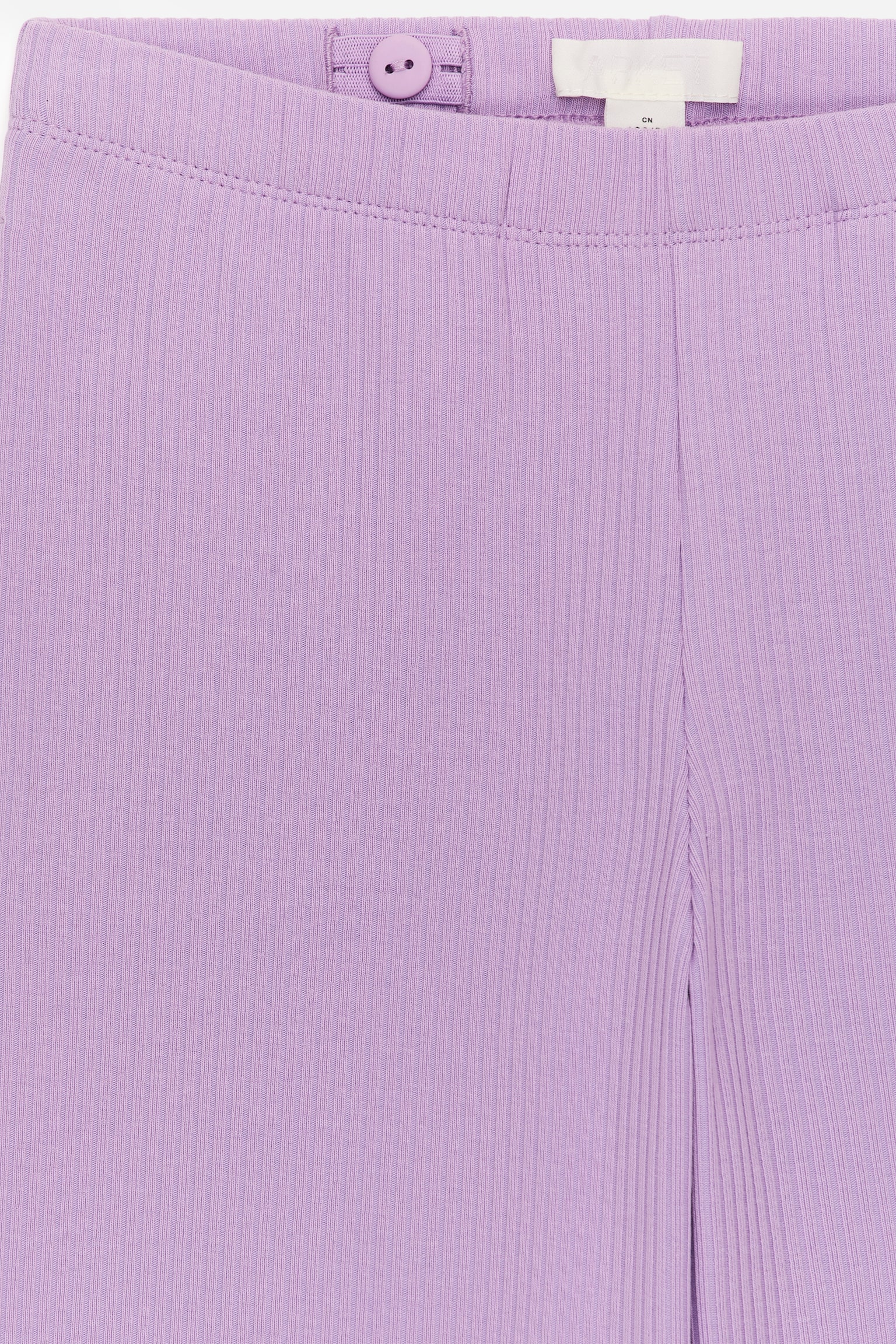 Gerippte Baumwollhose - Lila - 3