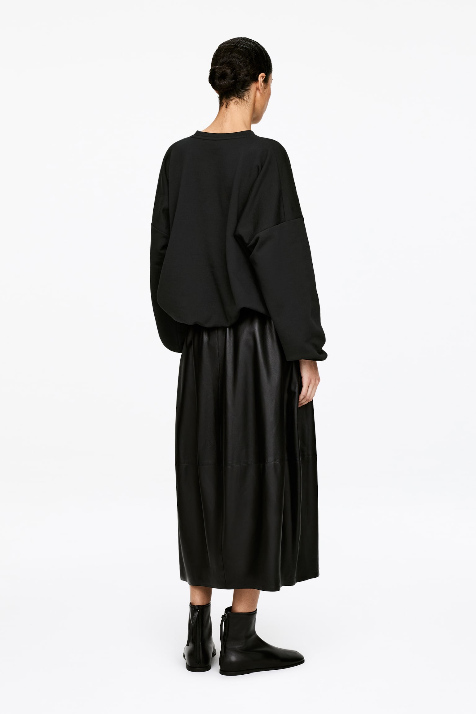 Felpa a palloncino - Nero/Marrone - 3