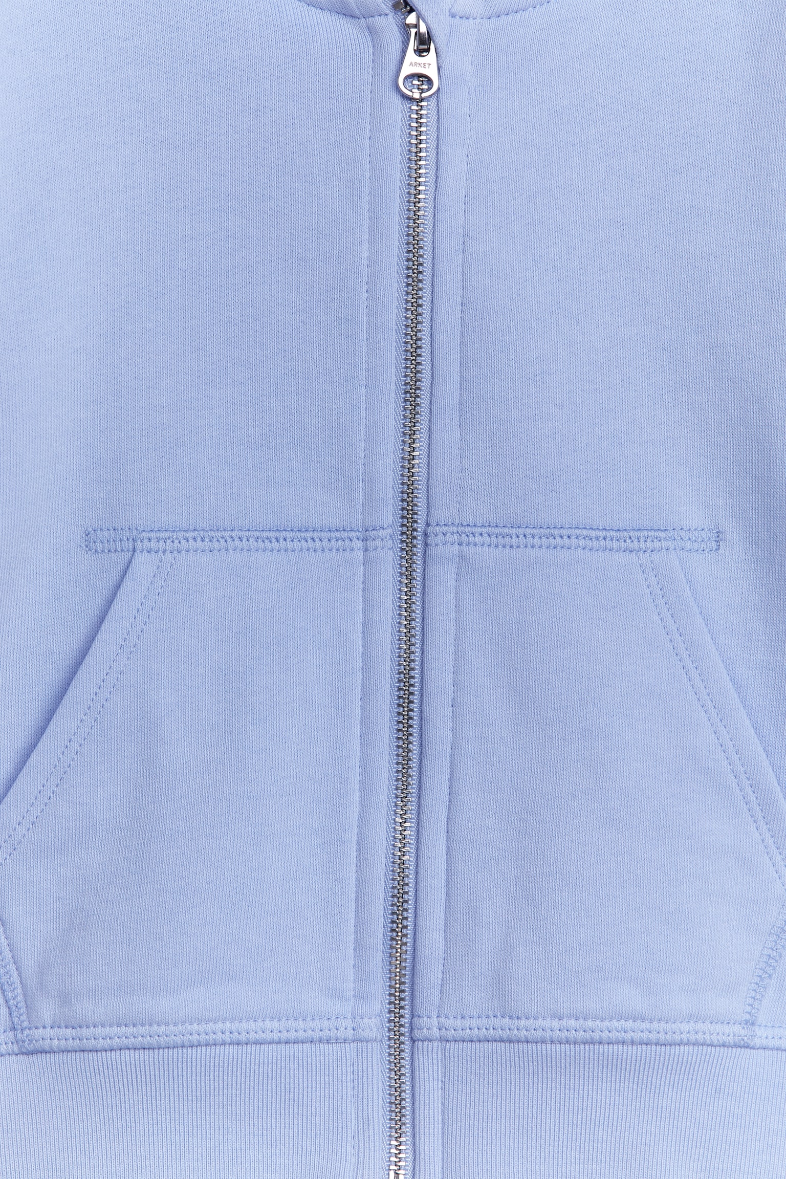 Zip Hoodie - Dusty Light Blue/Beige/Light Grey - 3