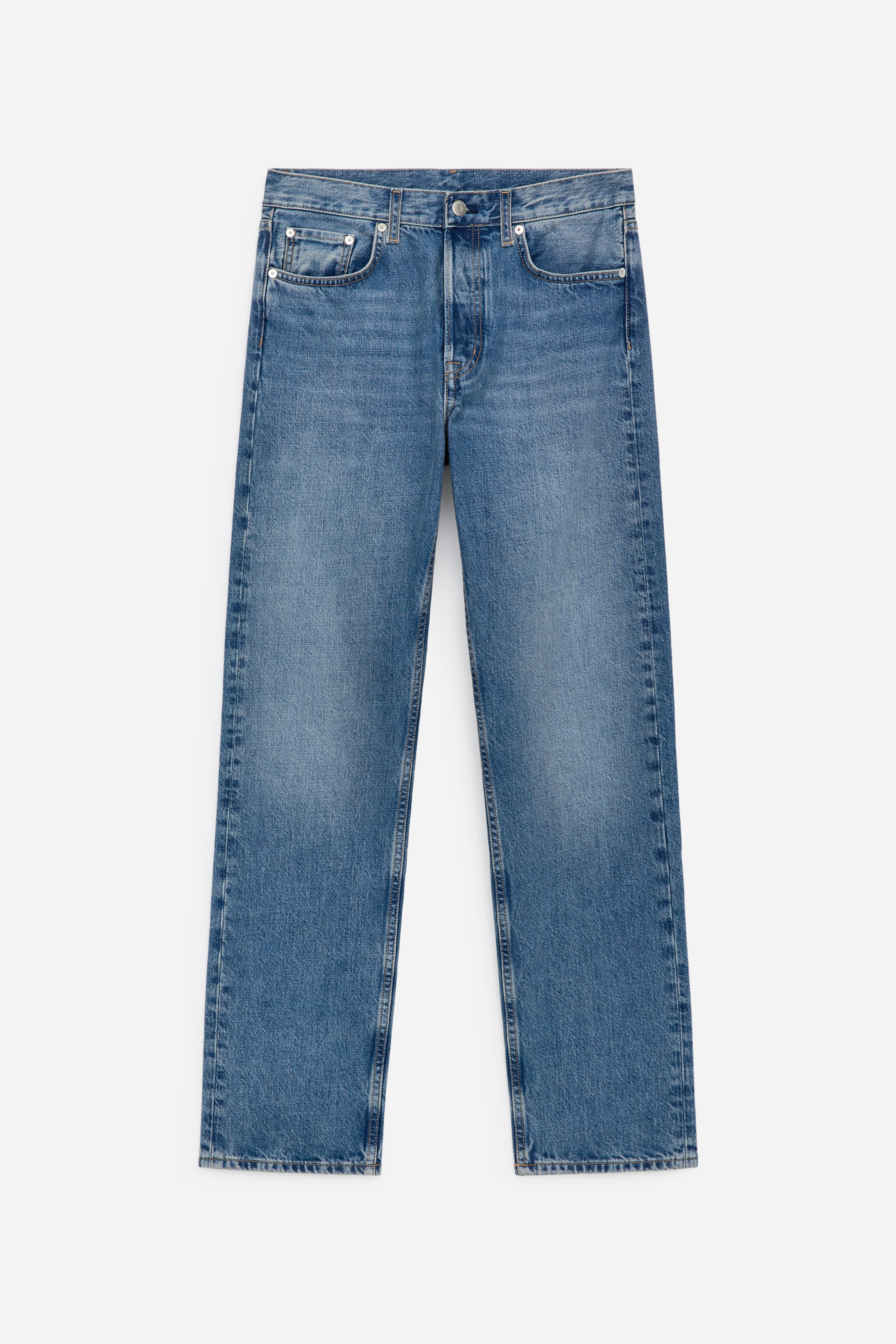 SNOW Straight Jeans - Mittelblau/Cremeweiß/Weiß/Taubenblau/Schwarz