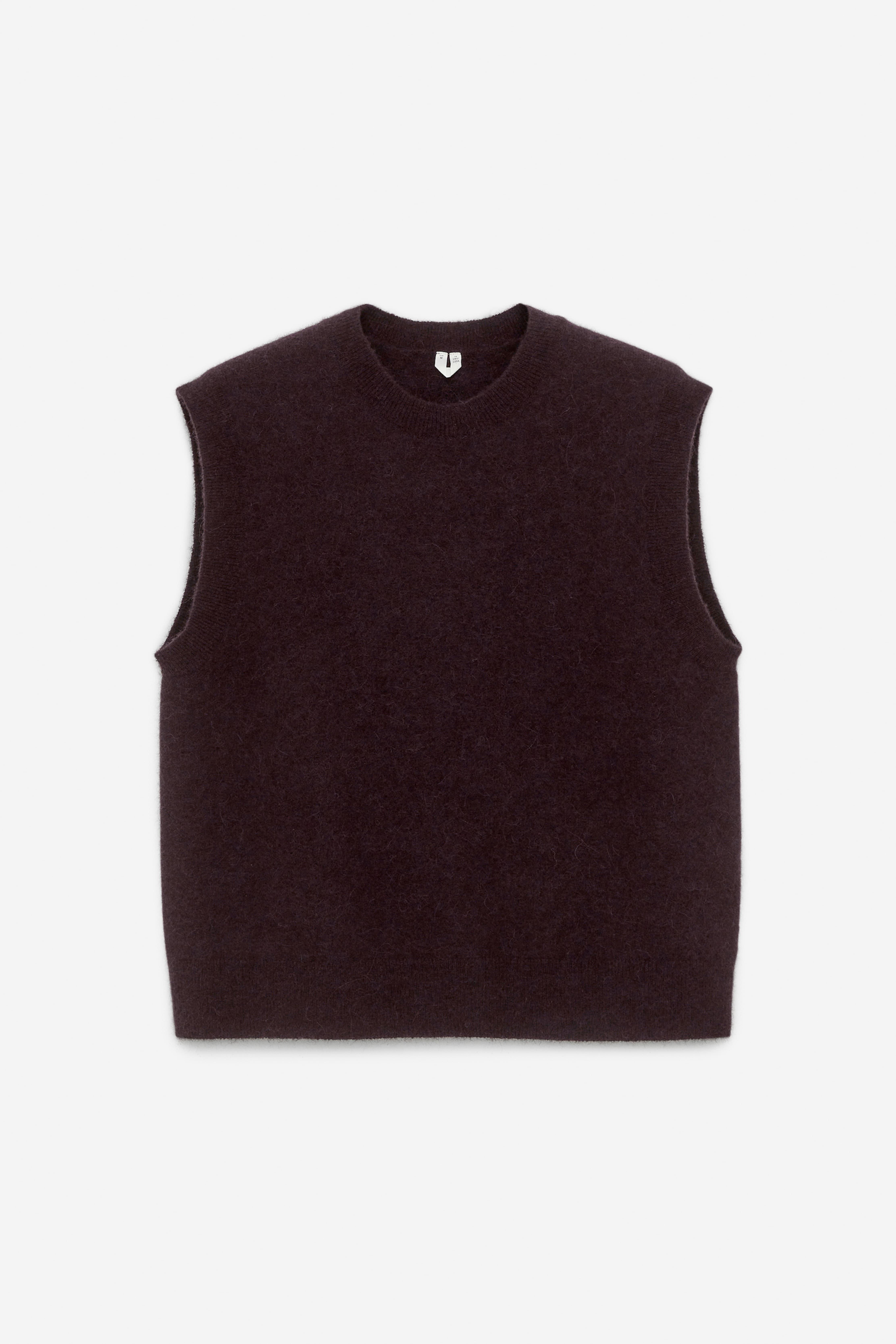 Vest van een alpaca-wolmix - Bordeauxrood/Donkergroen/Donkerblauw/Roestbruin