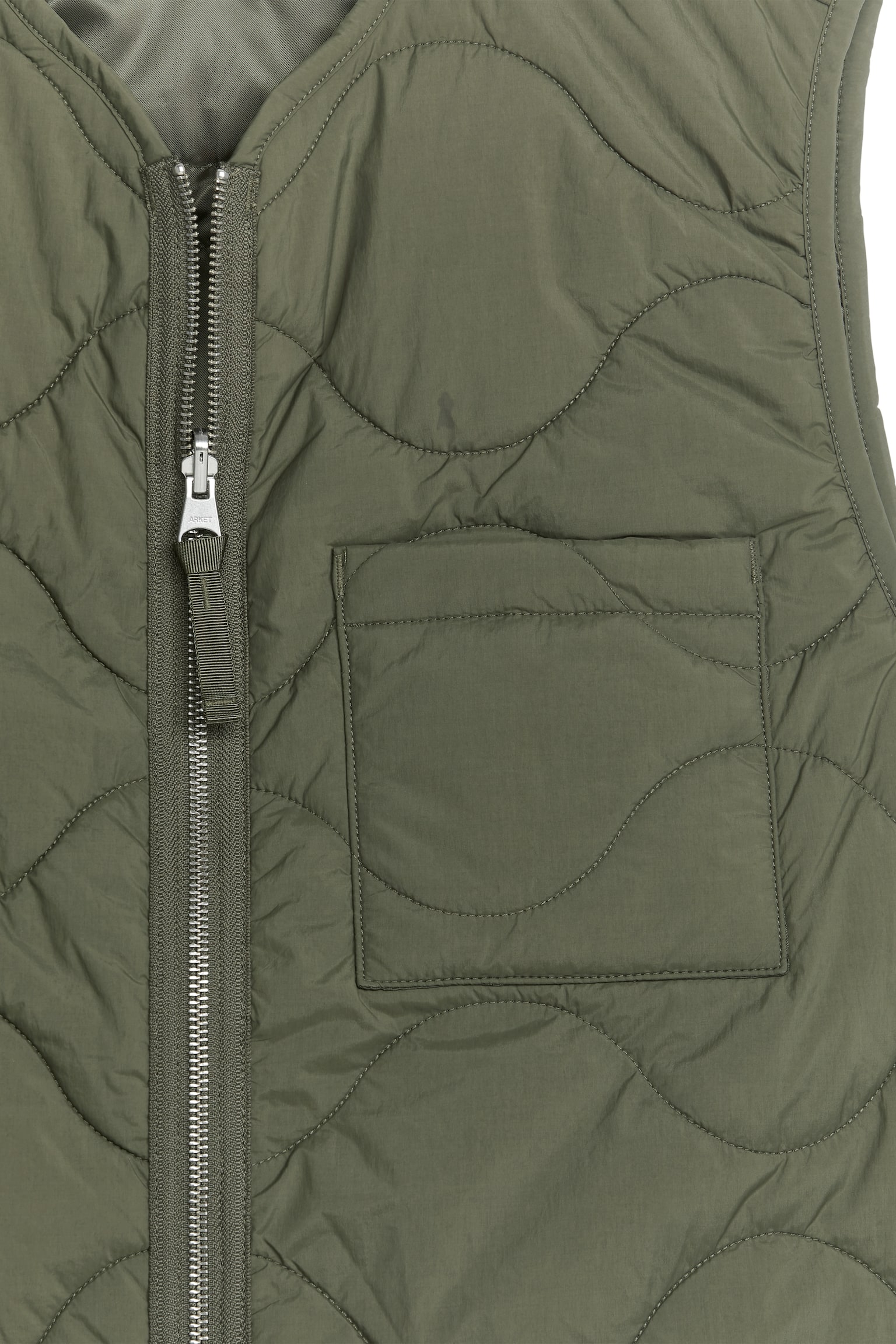 2-in-1 Quilted Liner Vest - Green/Dark Khaki/Black/Dark Blue/Burgundy/Yellow - 3