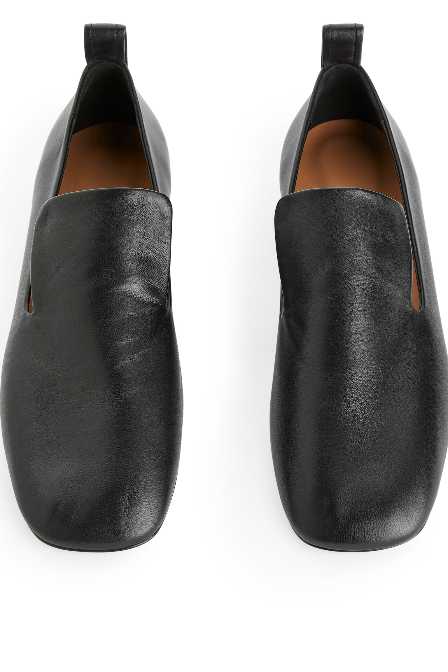 Leather Loafers - Black - 4