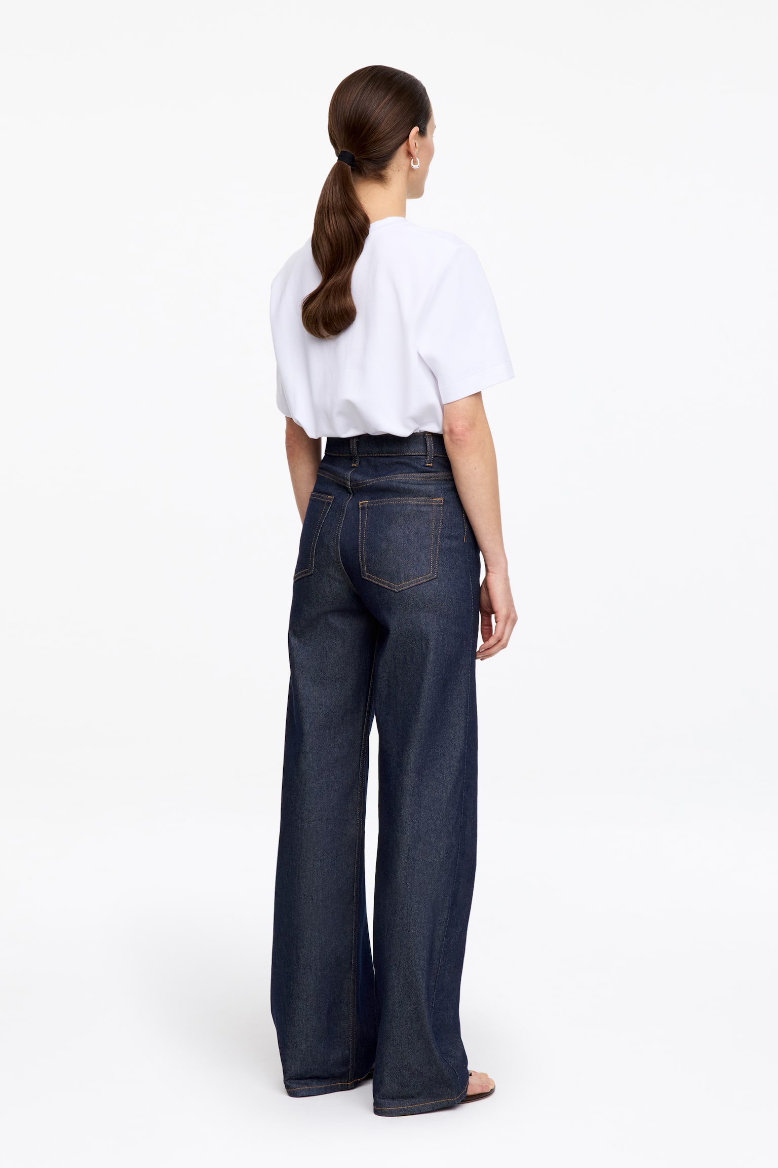 LUPINE Flared Jeans - Dark Blue/Off White/Black/White/Dark Blue/Dark Blue/Black/Burgundy - 7