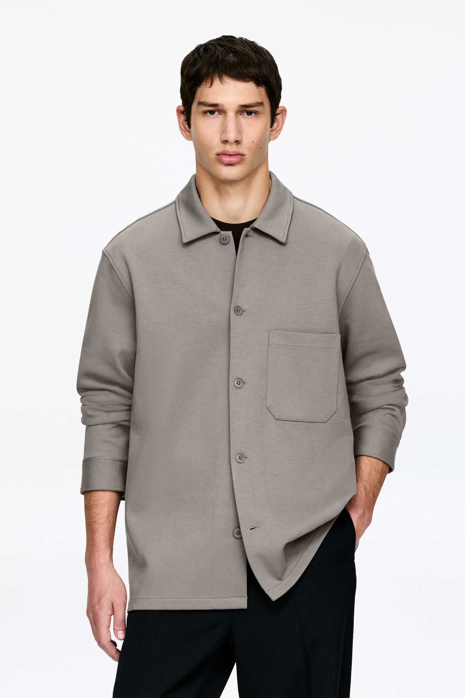 Overshirt - Mullvadsgrå/Mörkblå - 1