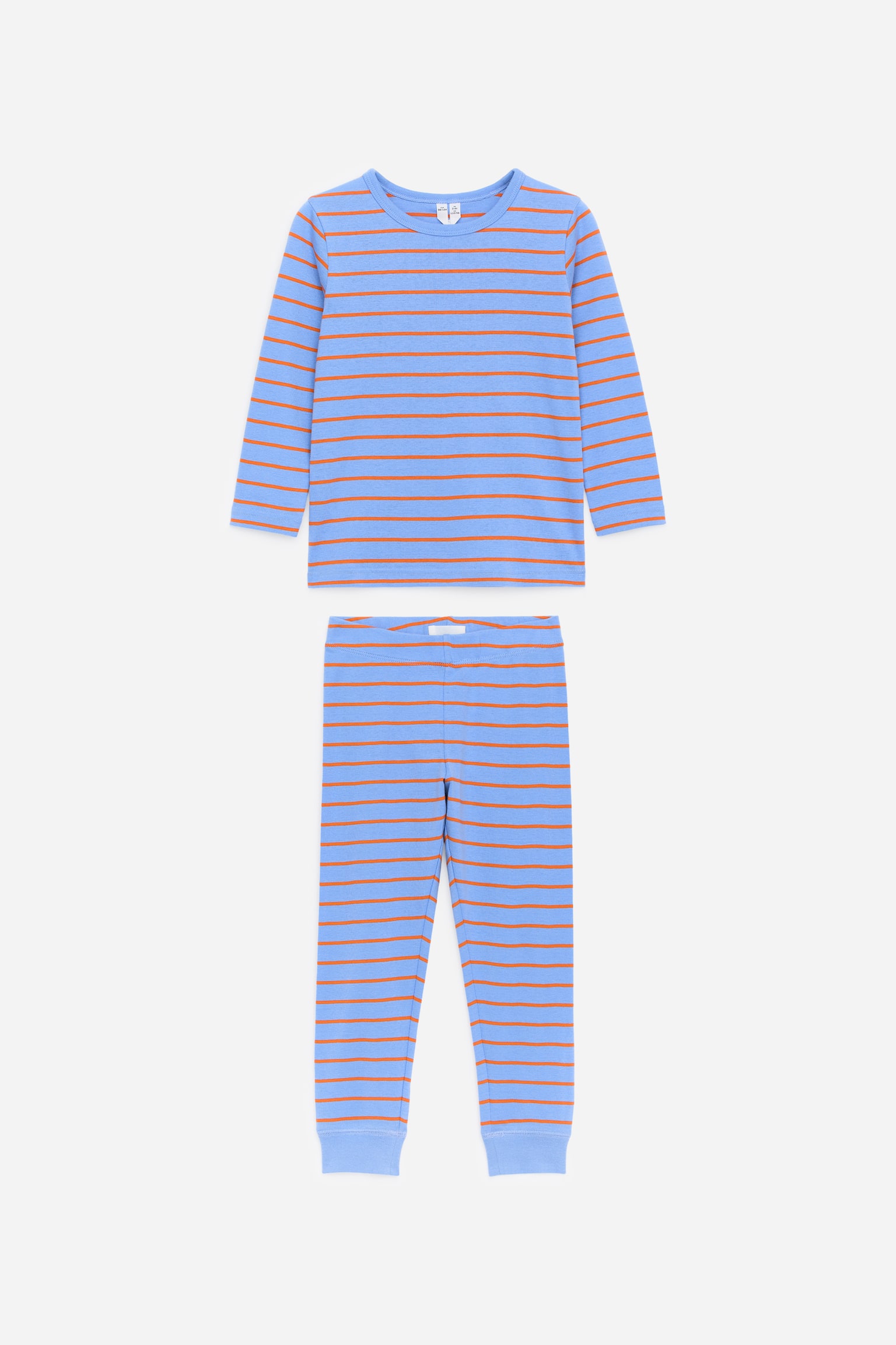 Jersey-Pyjama - Blau/Orange/Blau/Weiß/Rosa/Orange/Rosa/Herzen/Cremeweiß/Sterne/Eierschalenweiß