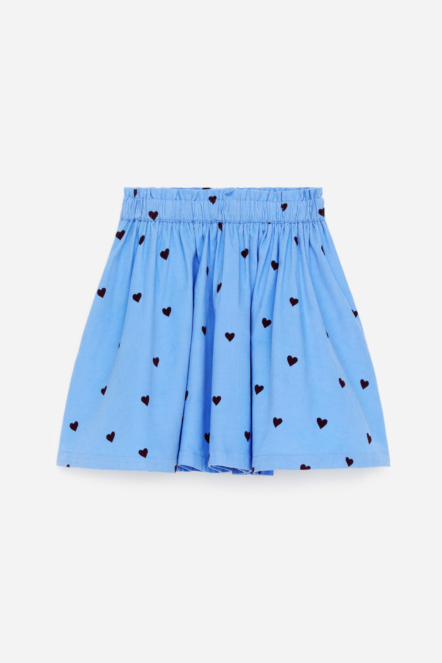 Gonna in velluto a coste - Blu/Rosa