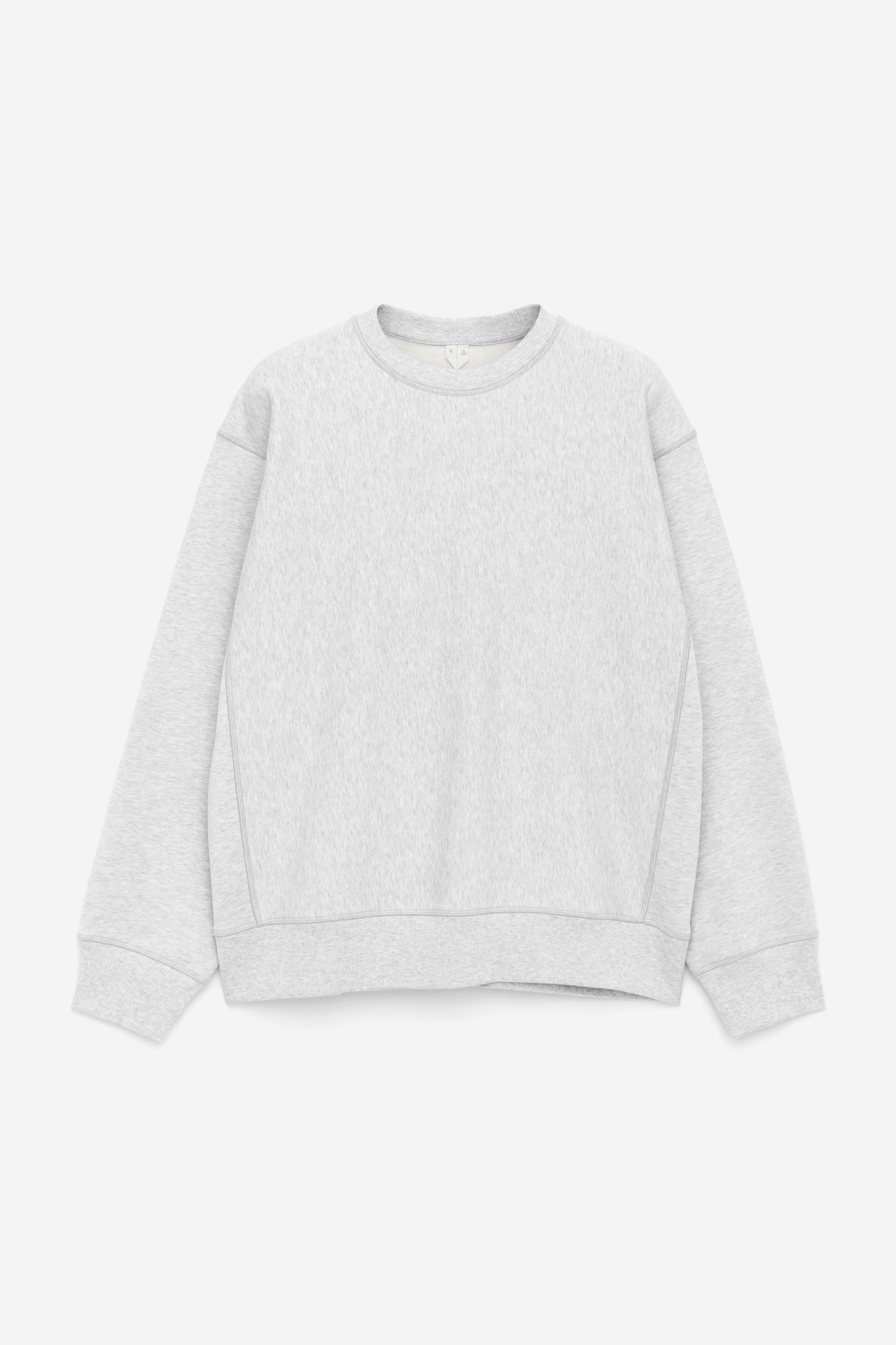 Paksu rento collegepaita - Meleerattu harmaa