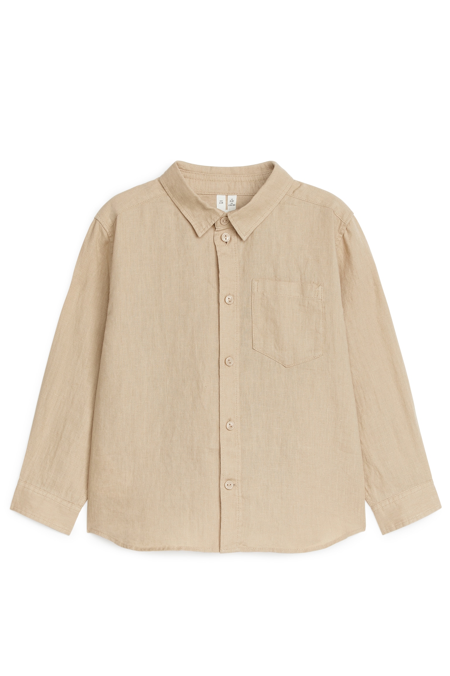 Linen Shirt - Beige - 1