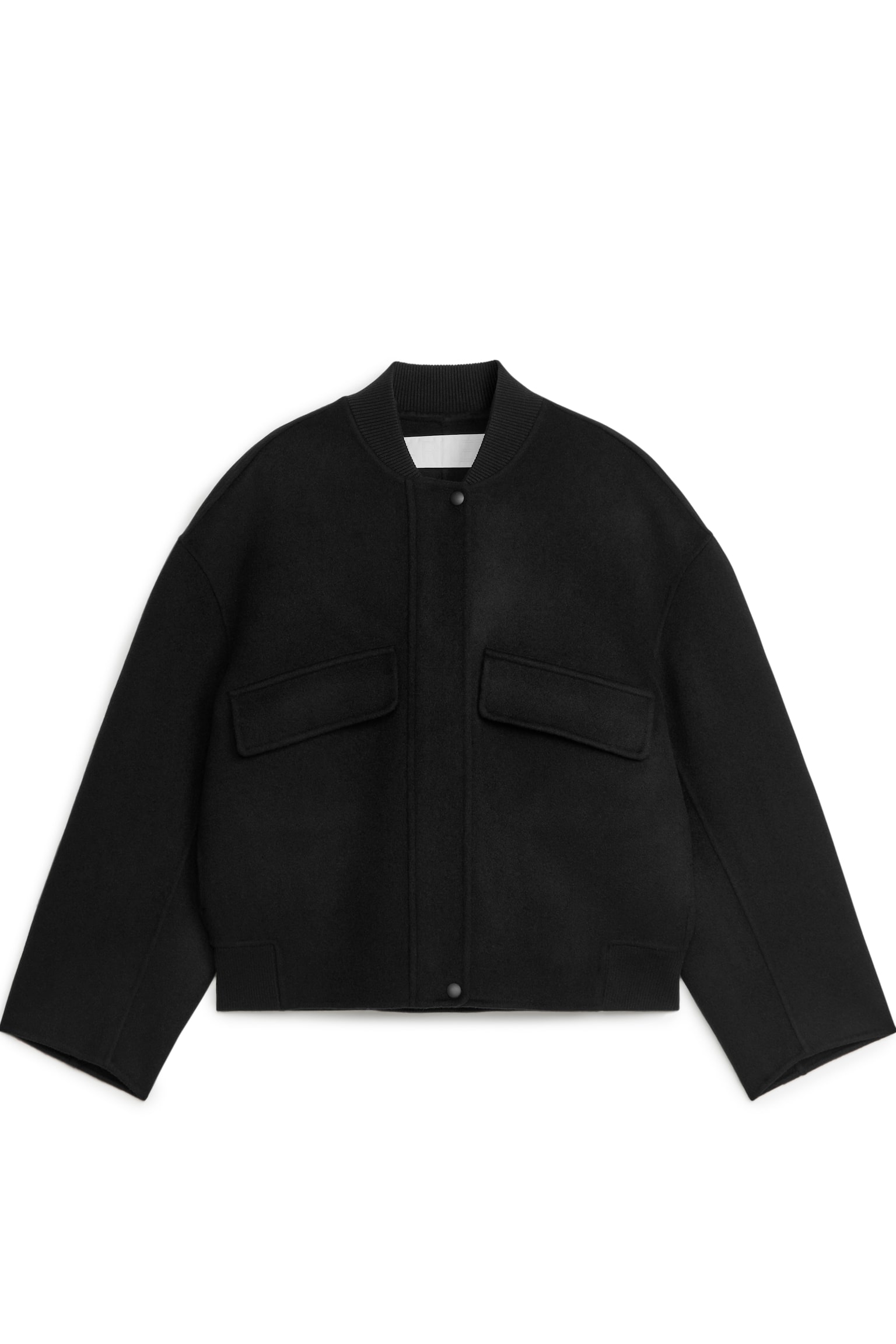 Unlined Wool Jacket - Black - 1