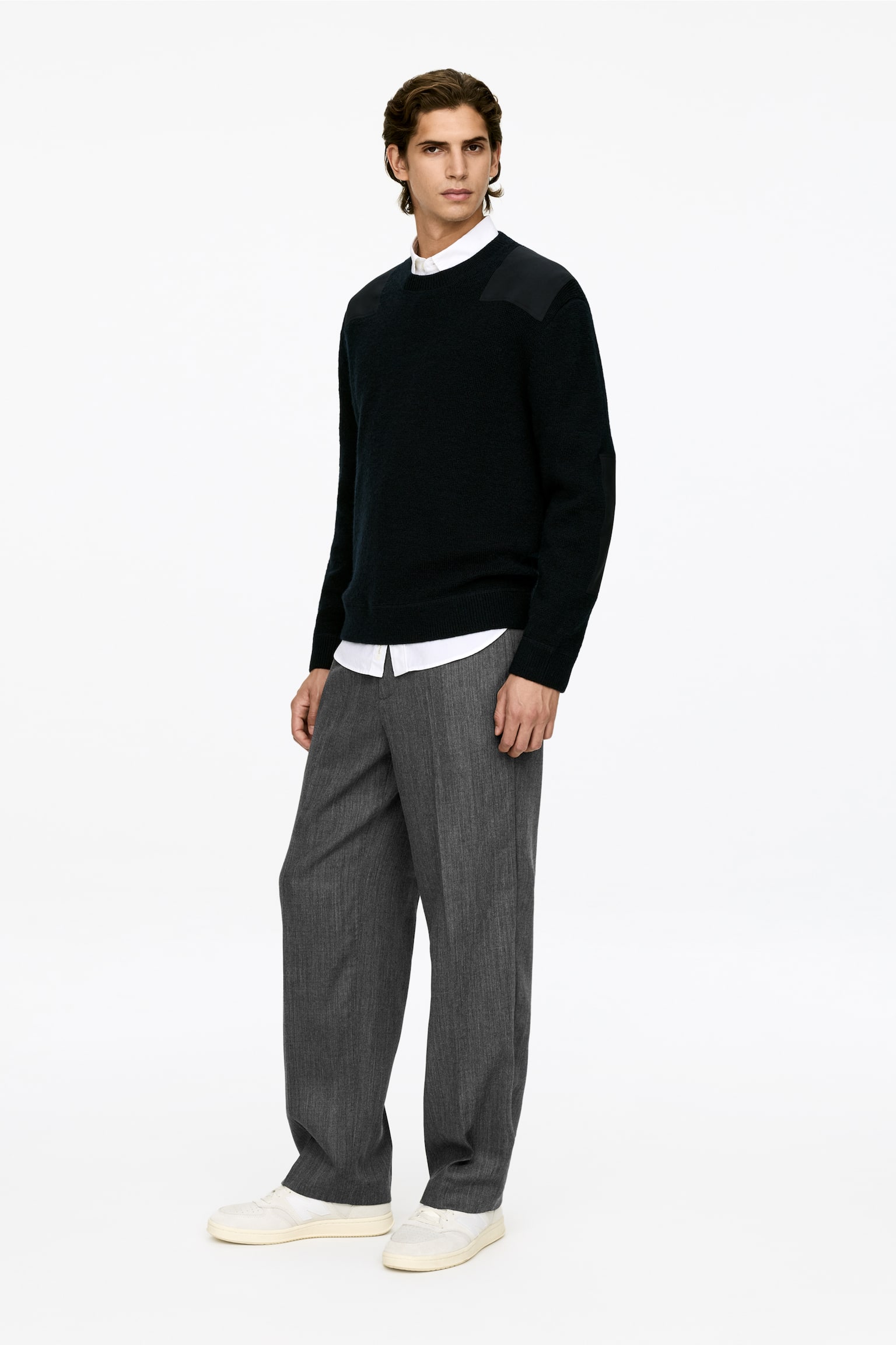 Weite Wollhose - Grau - 4