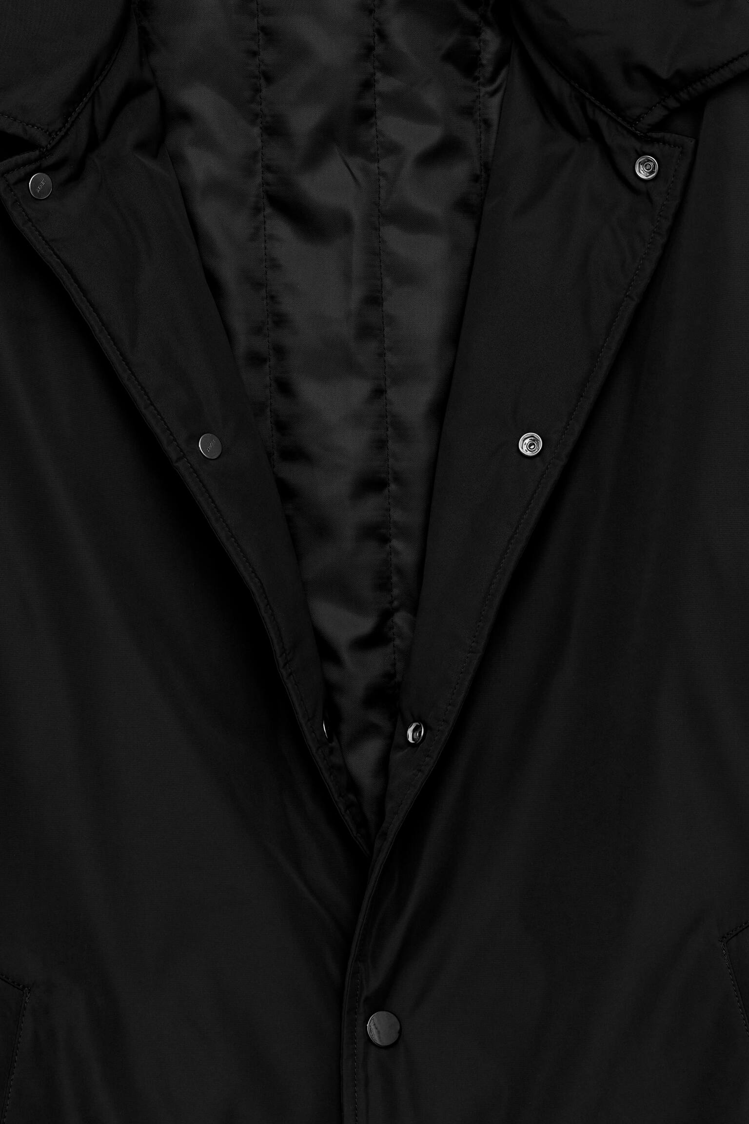 Leicht gefütterter Car Coat - Schwarz - 2