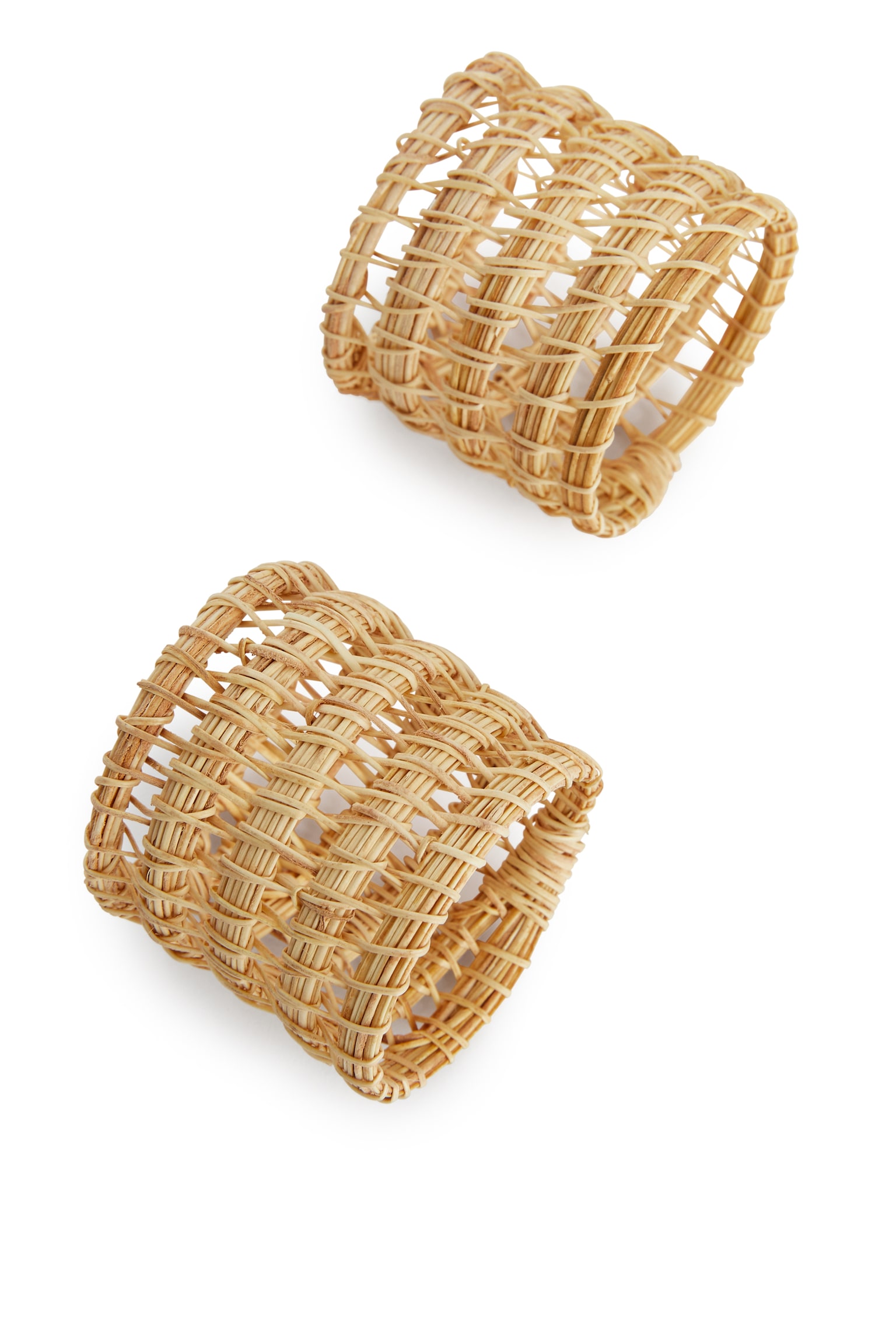 Napkin Rings Set of 2 - Beige - 1