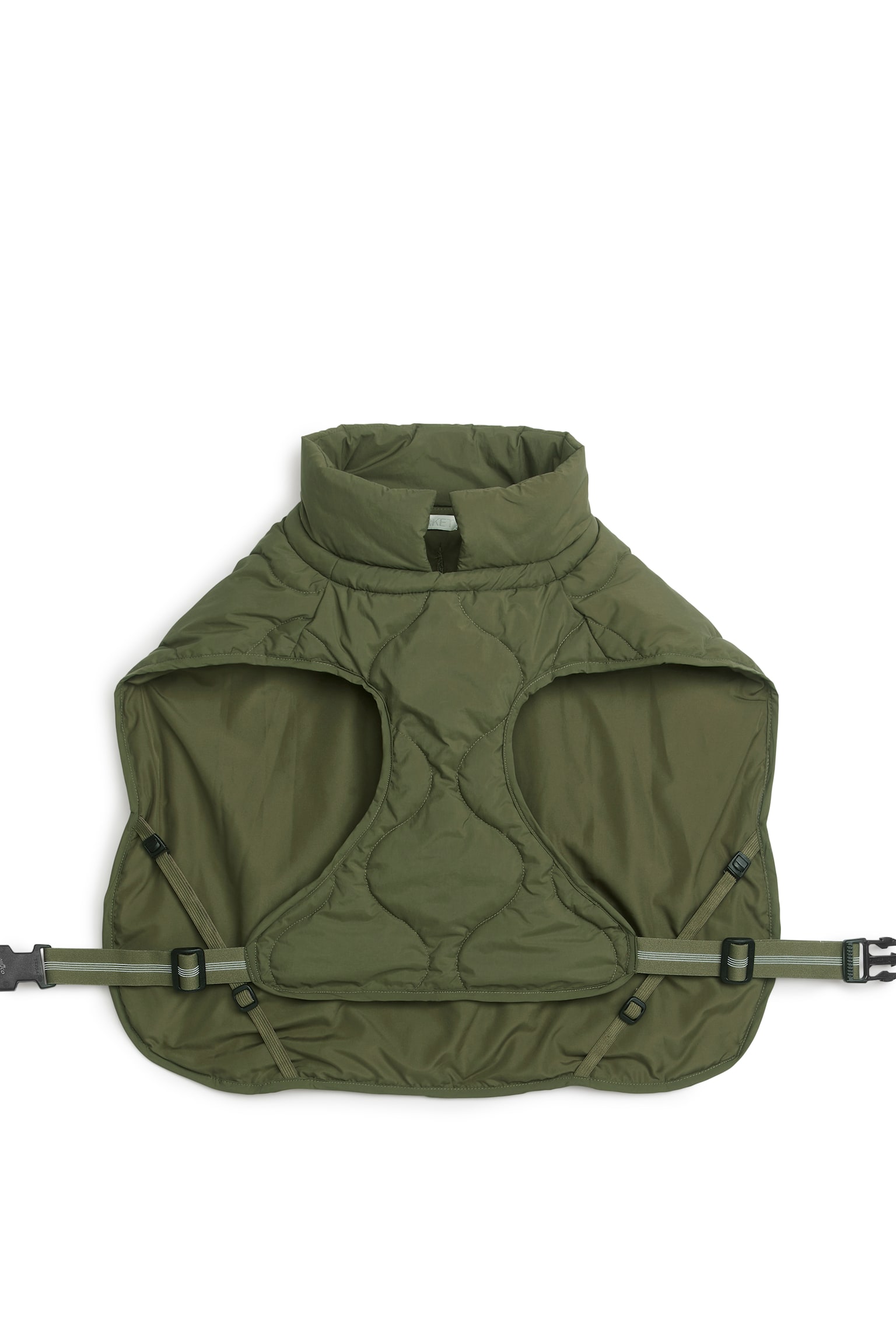 Dog Puffer Jacket - Green/Dark Blue - 1