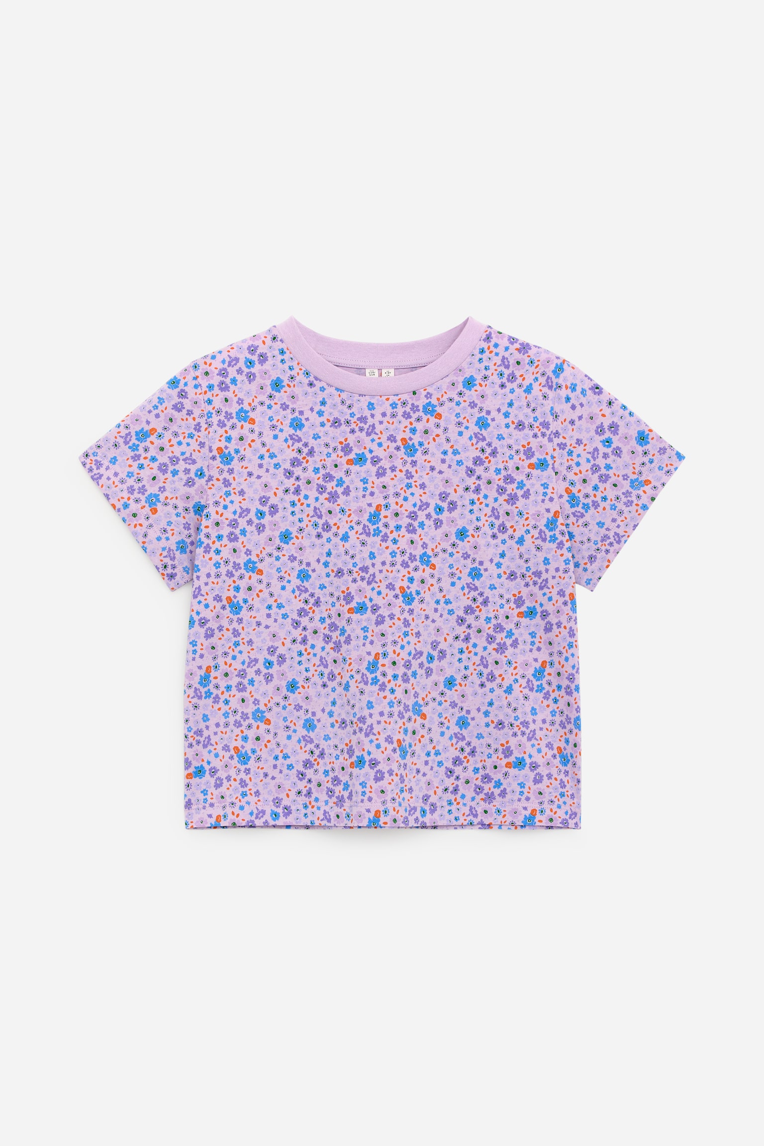 Wide-Fit T-Shirt - Liliowy - 1