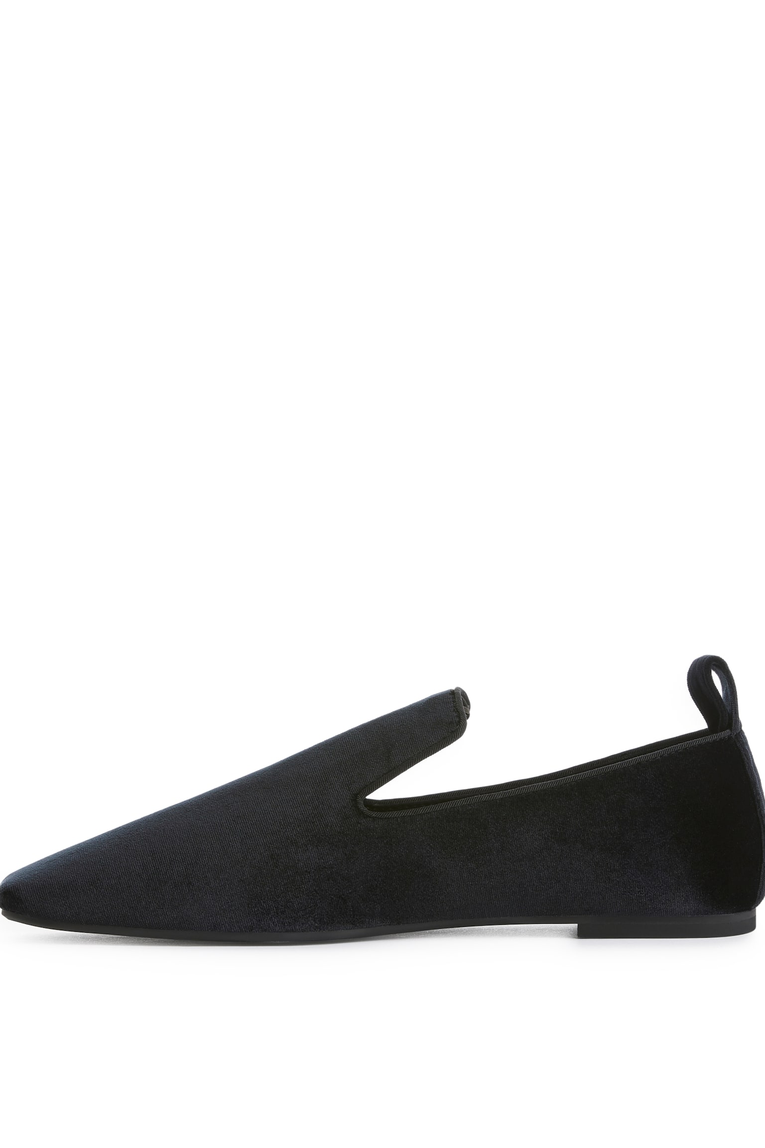 Indoor Velvet Loafers - Black - 2