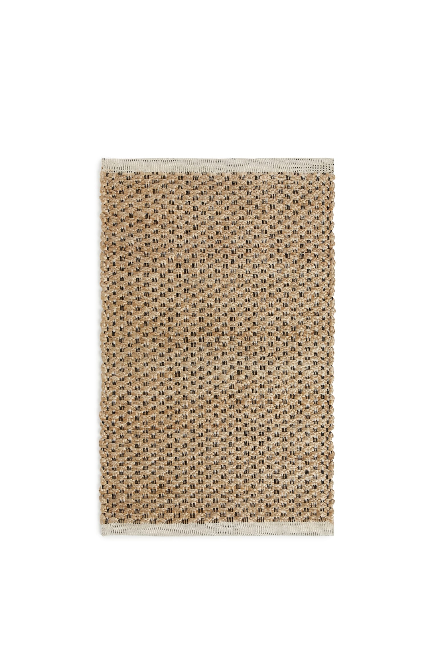 Jute Doormat - Beige/Black - 1