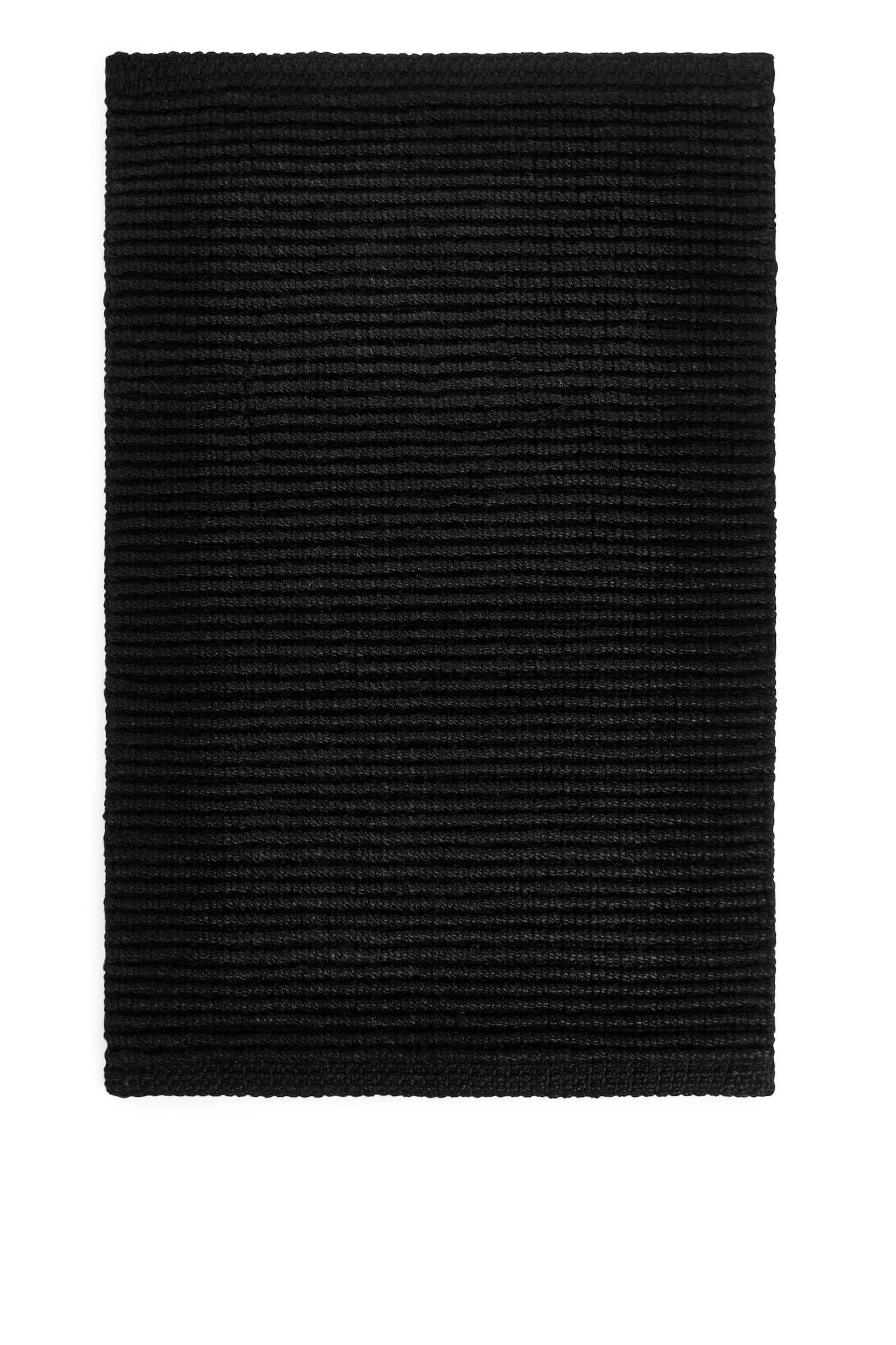 Jute Door Mat - Black - 1