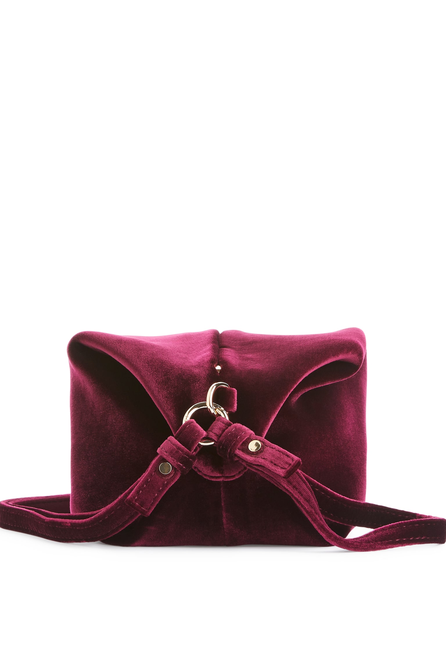 Velvet Mini Bag - Burgundy - 2