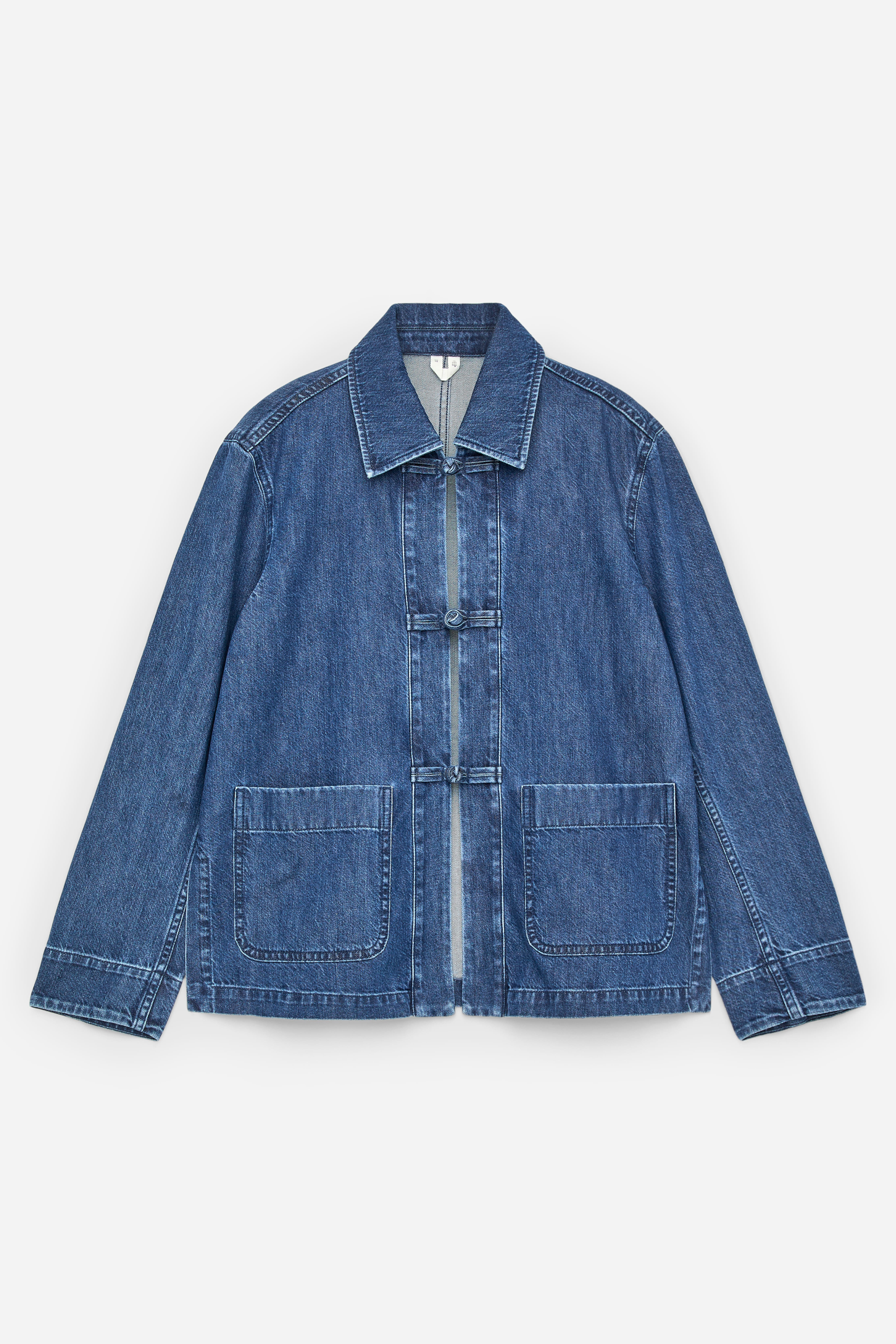 Camicia in twill di denim - Blu