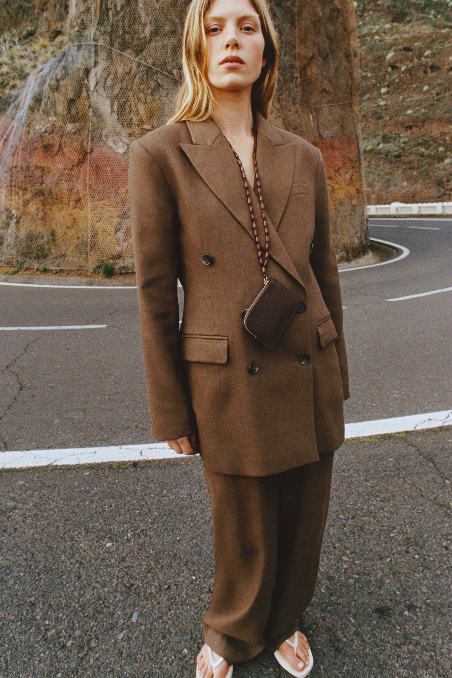 Blazer doppiopetto - Beige scuro - 7