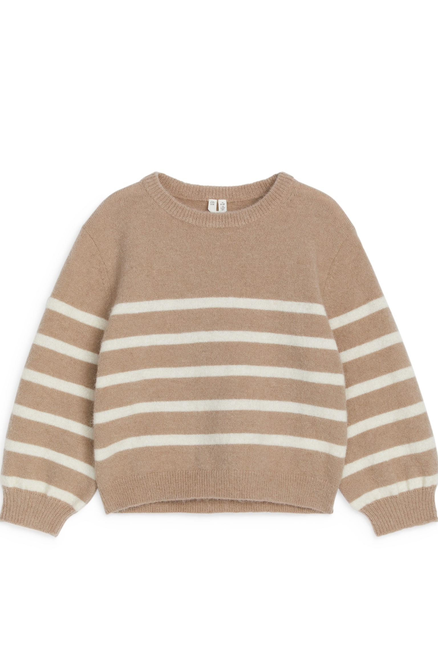 Intarsia Knit Jumper - Beige/Stripe/Lilac/Stripe/Dark Blue/Hearts/Pink/Hearts - 2