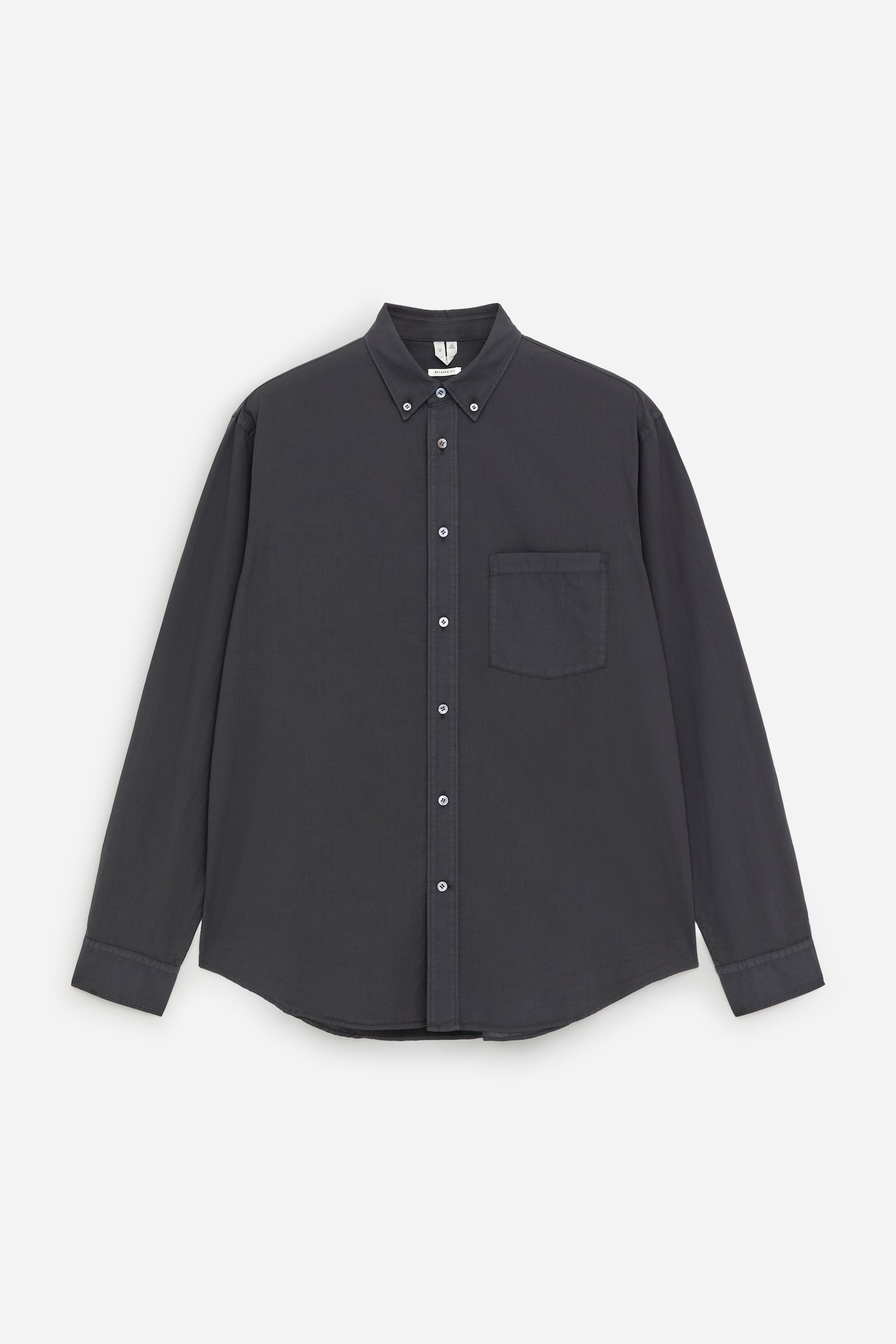 Vid poplinskjorta - Mörkblå/Mellanblå/Beige - 2