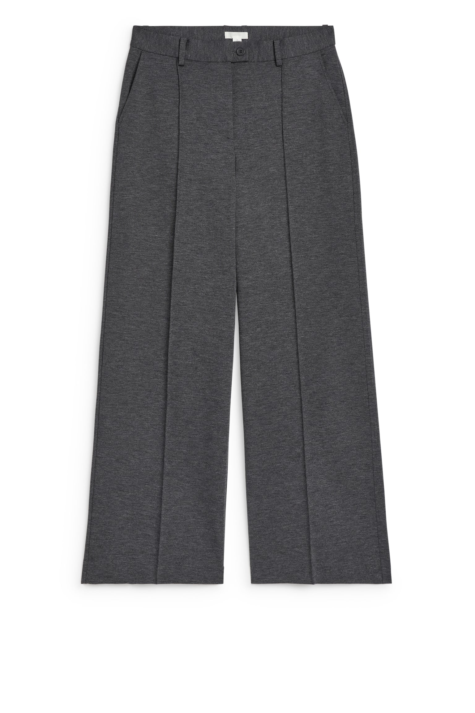 Creased Trousers - Dark Grey/Black