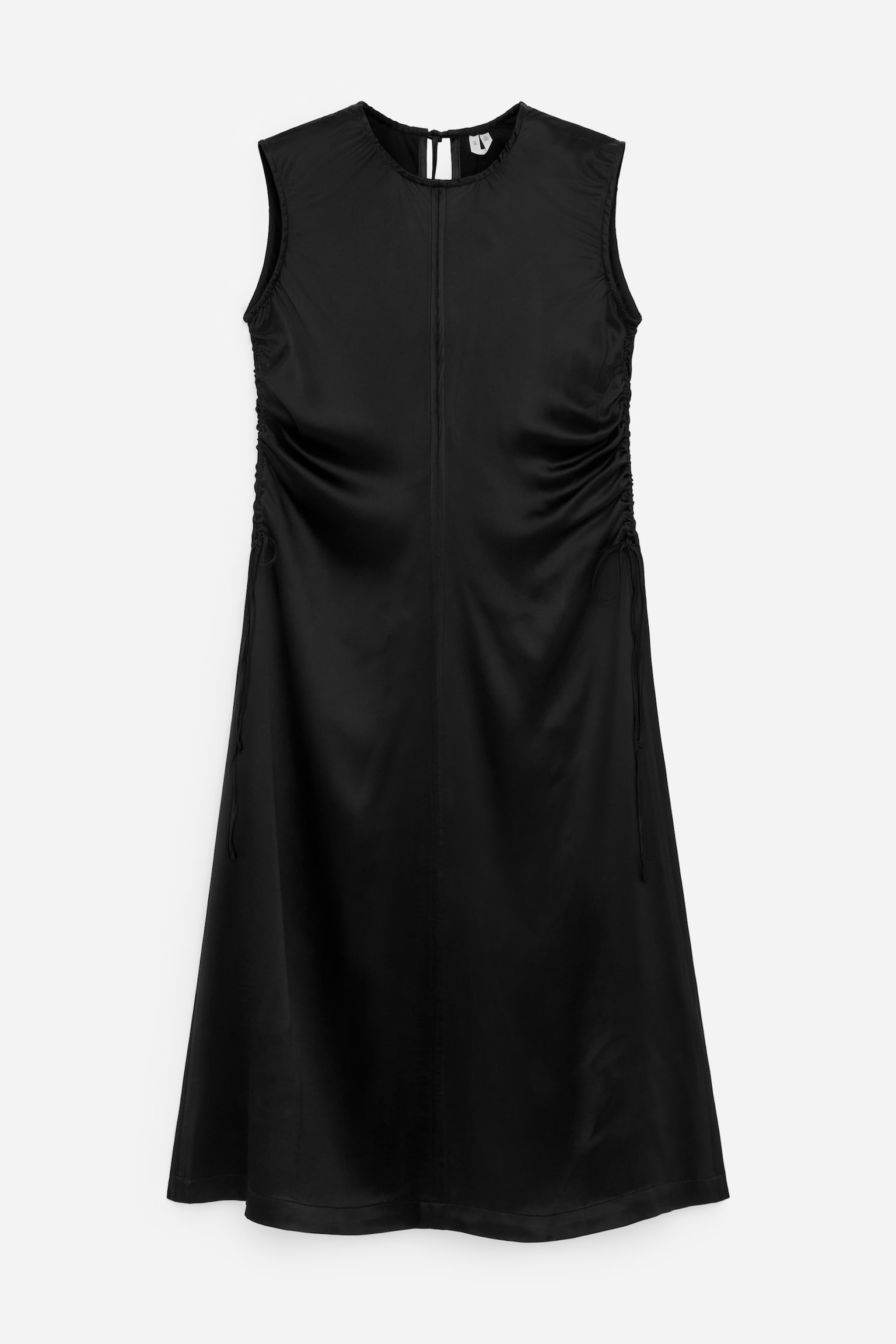 Σατέν Φόρεμα - Μαύρο - 2