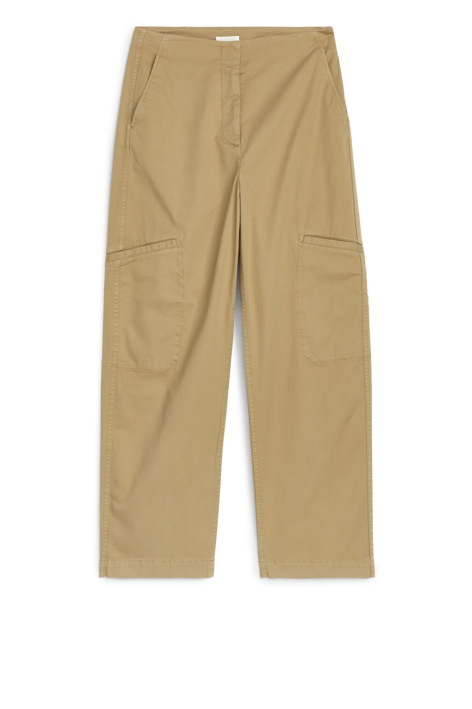 Cotton Trousers - Beige - 1