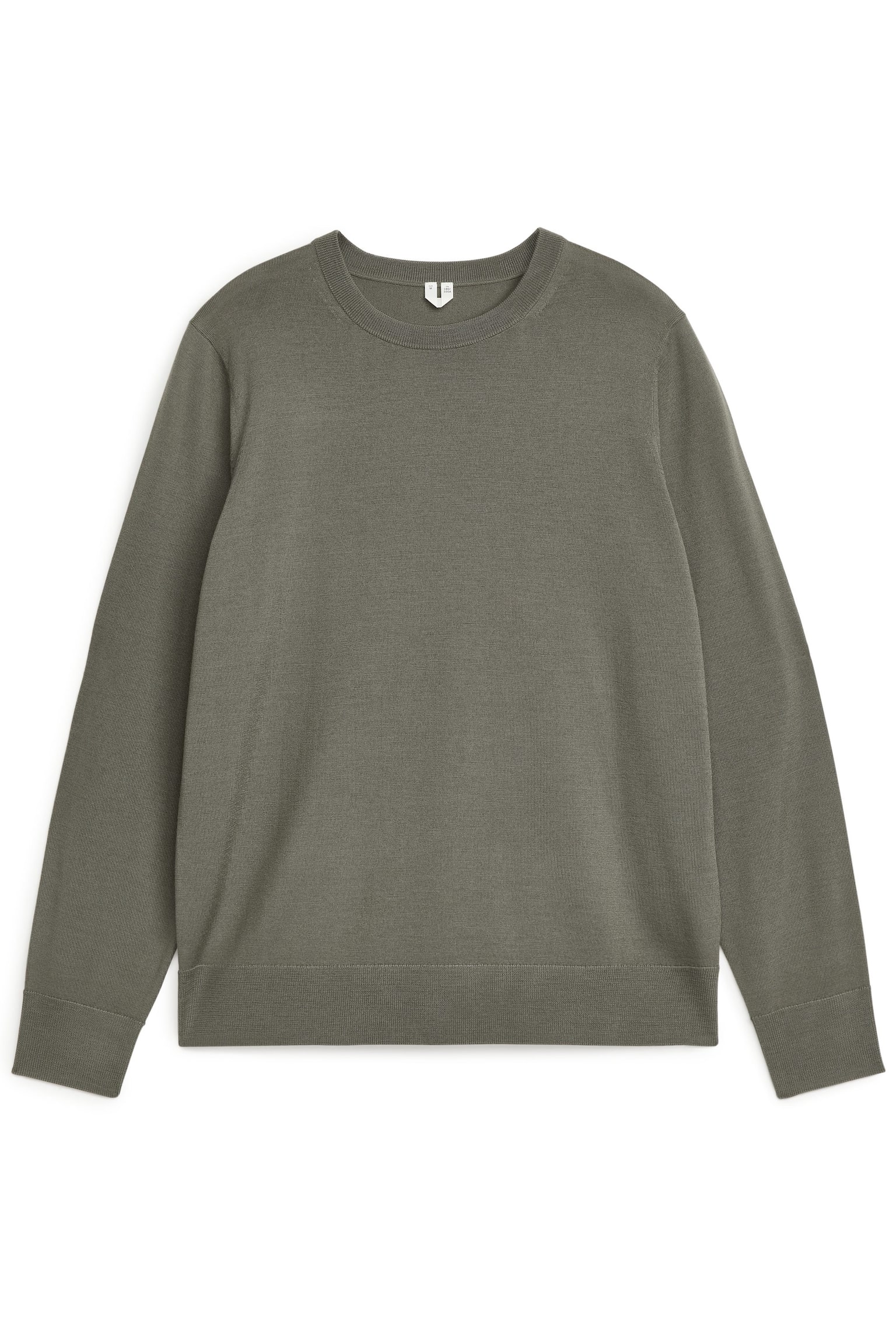 Fine Knit Merino Jumper - Khaki Green/Dark Blue/Dark Green/Black/Dark Brown/Grey Melange - 1